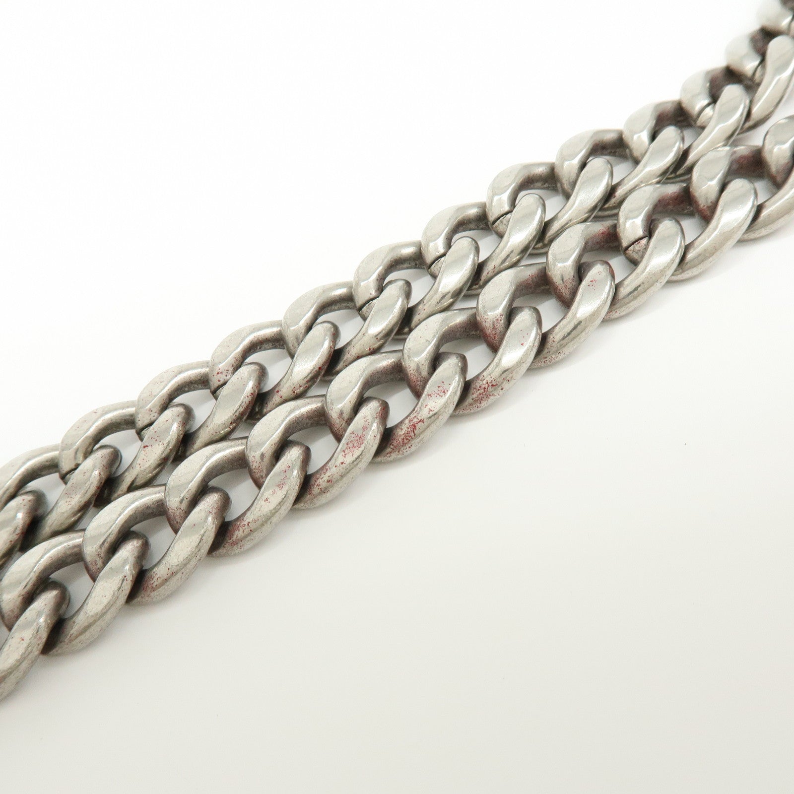 PRADA Nappa Goatskin Leather Chain Shoulder Bag Red 1BD140