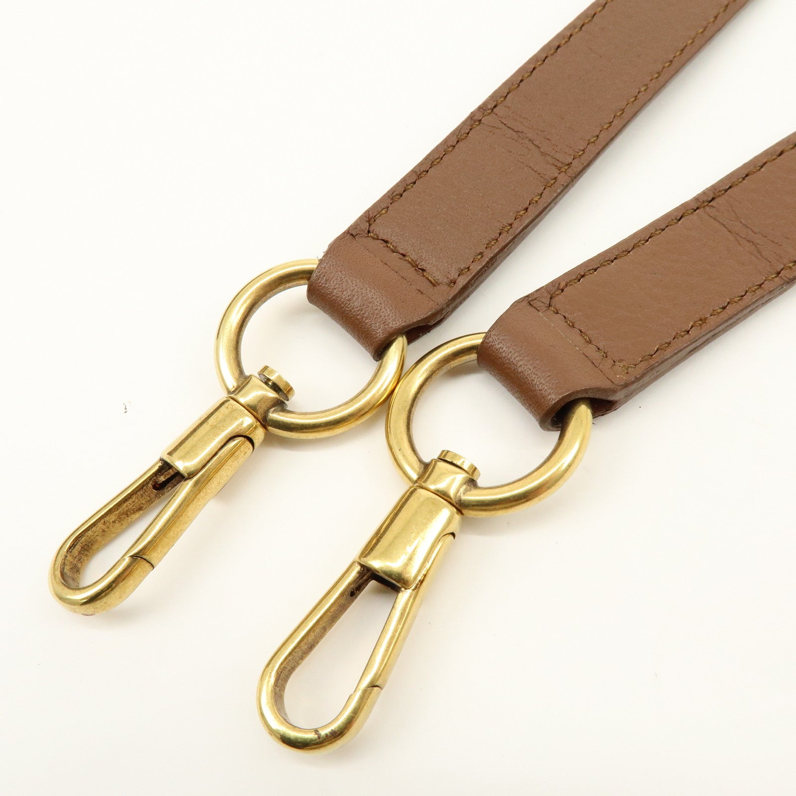 SAINT LAURENT PARIS Muse Two Leather Canvas 2WAY Bag Brown 229680