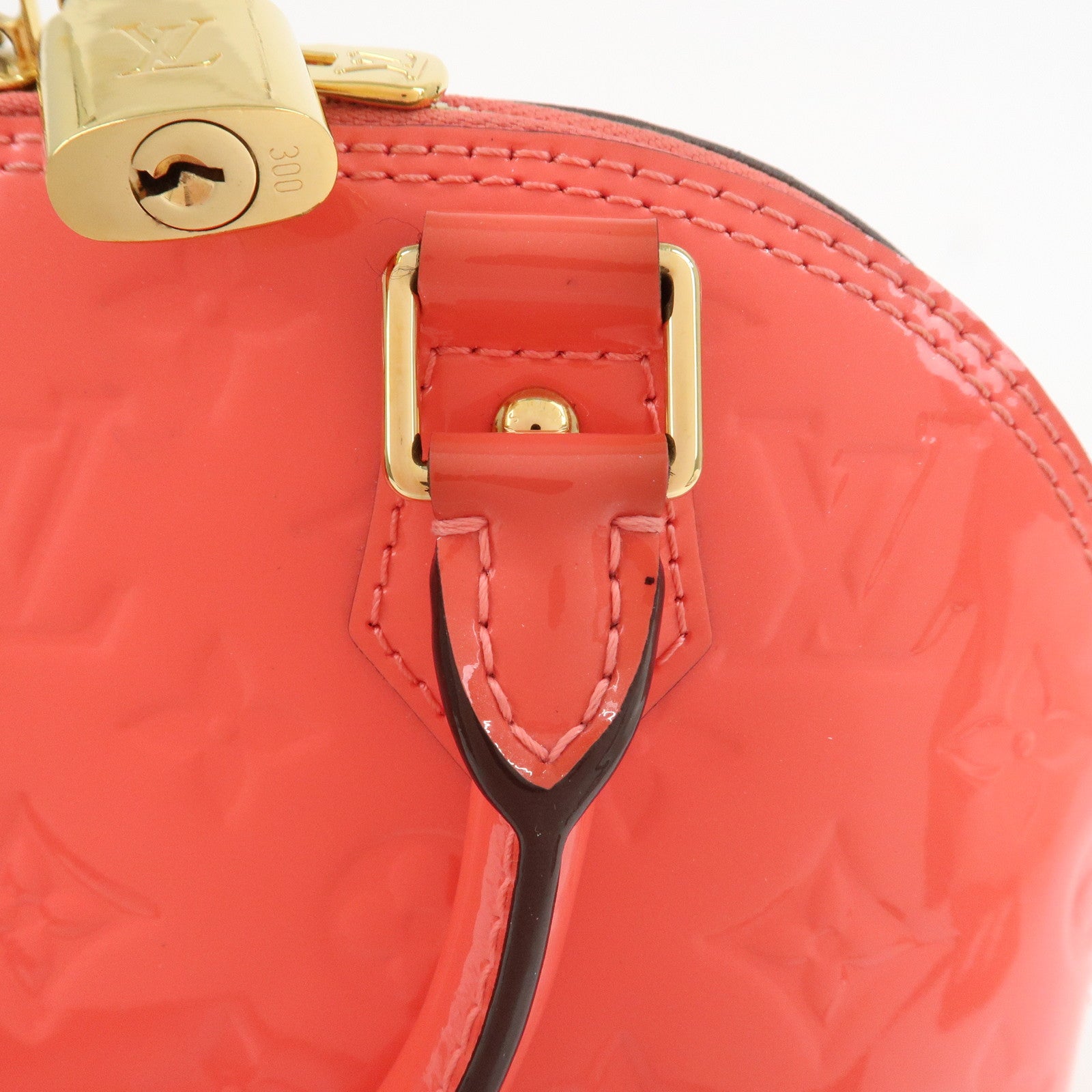 Louis Vuitton Monogram Vernis Alma BB 2Way Bag Hand Bag Rose Rich M90259