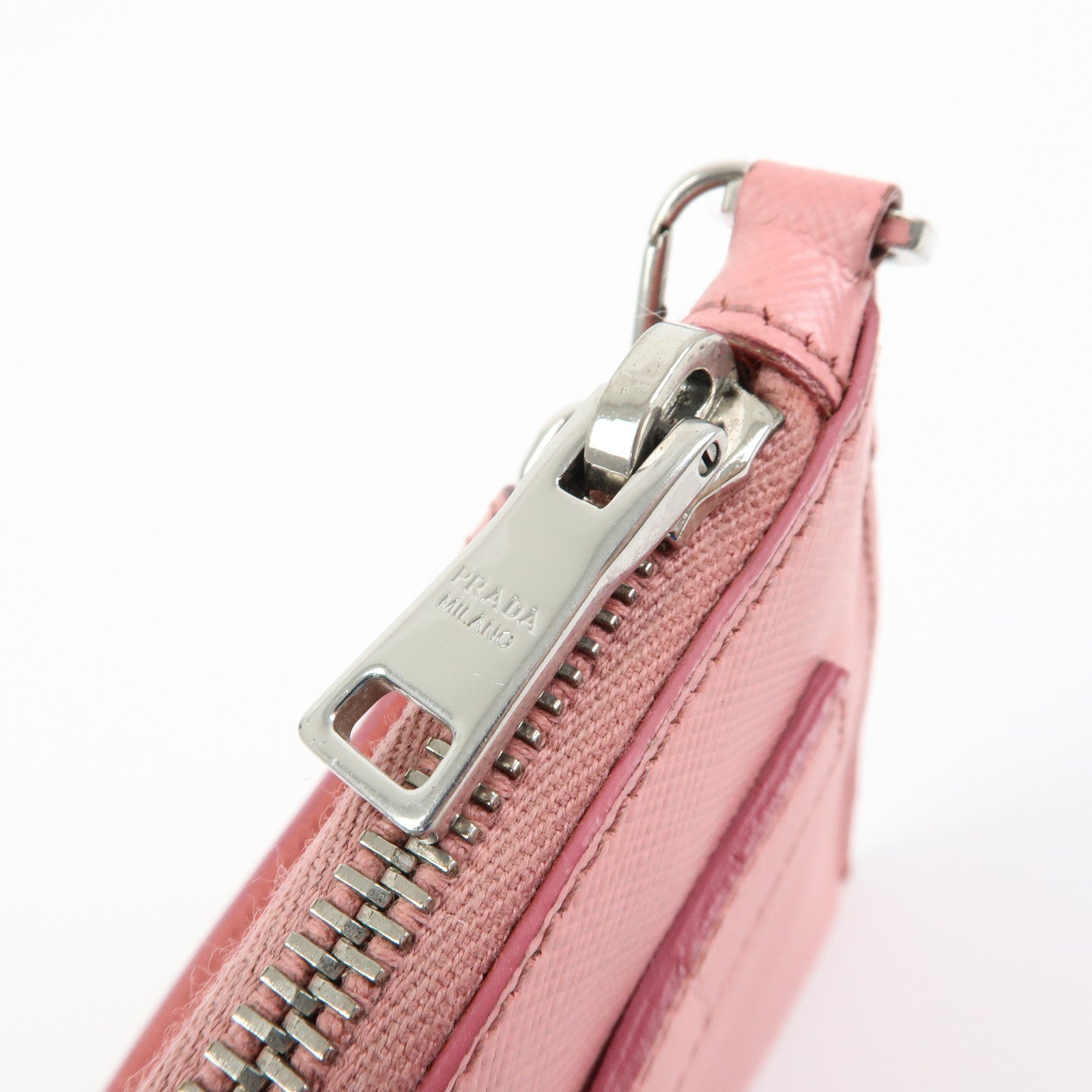 PRADA Saffiano Leather 2Way Bag Clutch Bag Shoulder Bag Pink