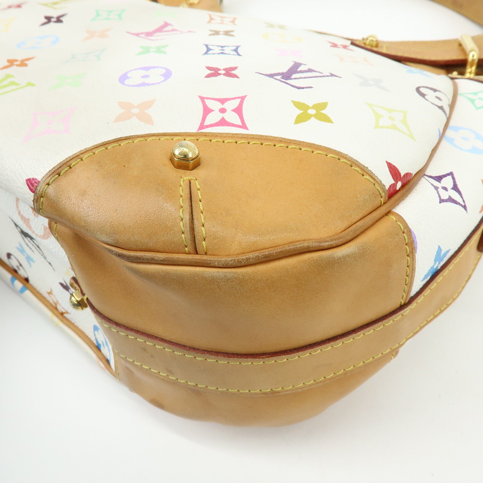 Louis Vuitton Monogram Multicolor Greta Shoulder Bag Blanc M40195