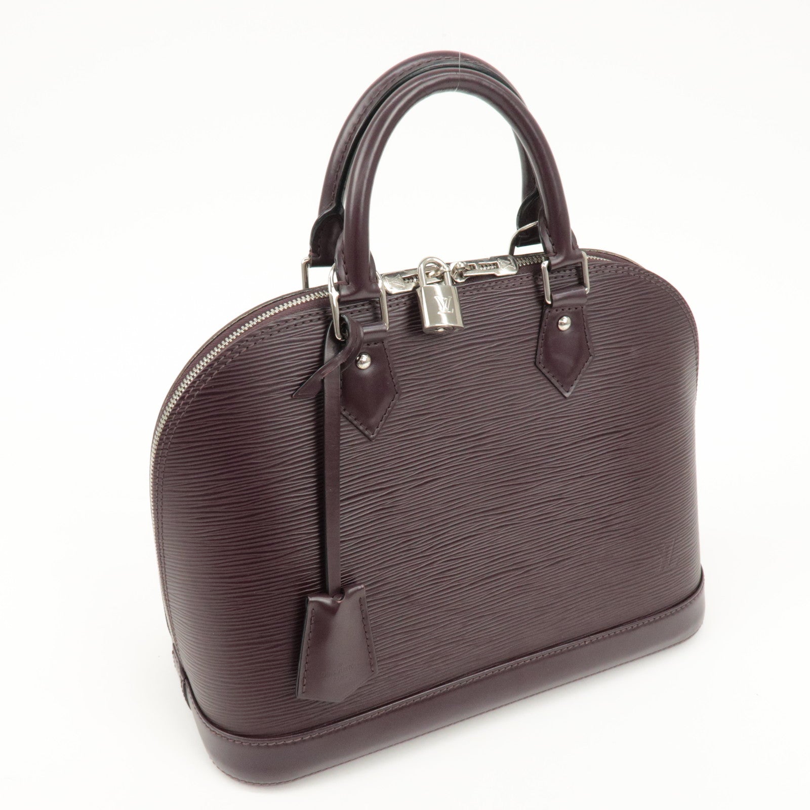 Louis Vuitton Epi Leather Alma PM Hand Bag Cassis M5280K Used