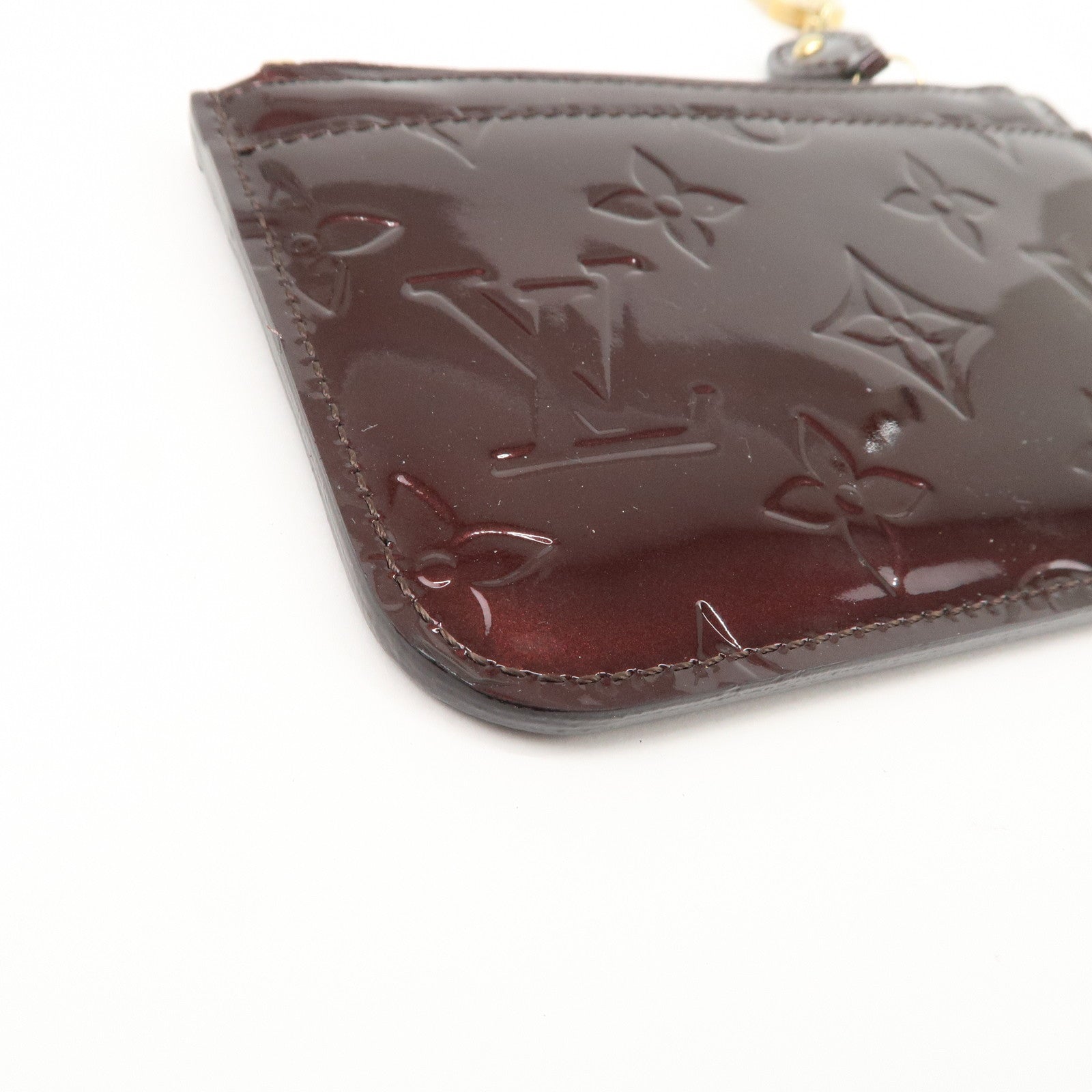Louis Vuitton Vernis Pochette Cles NM Coin Case Amarante M93557