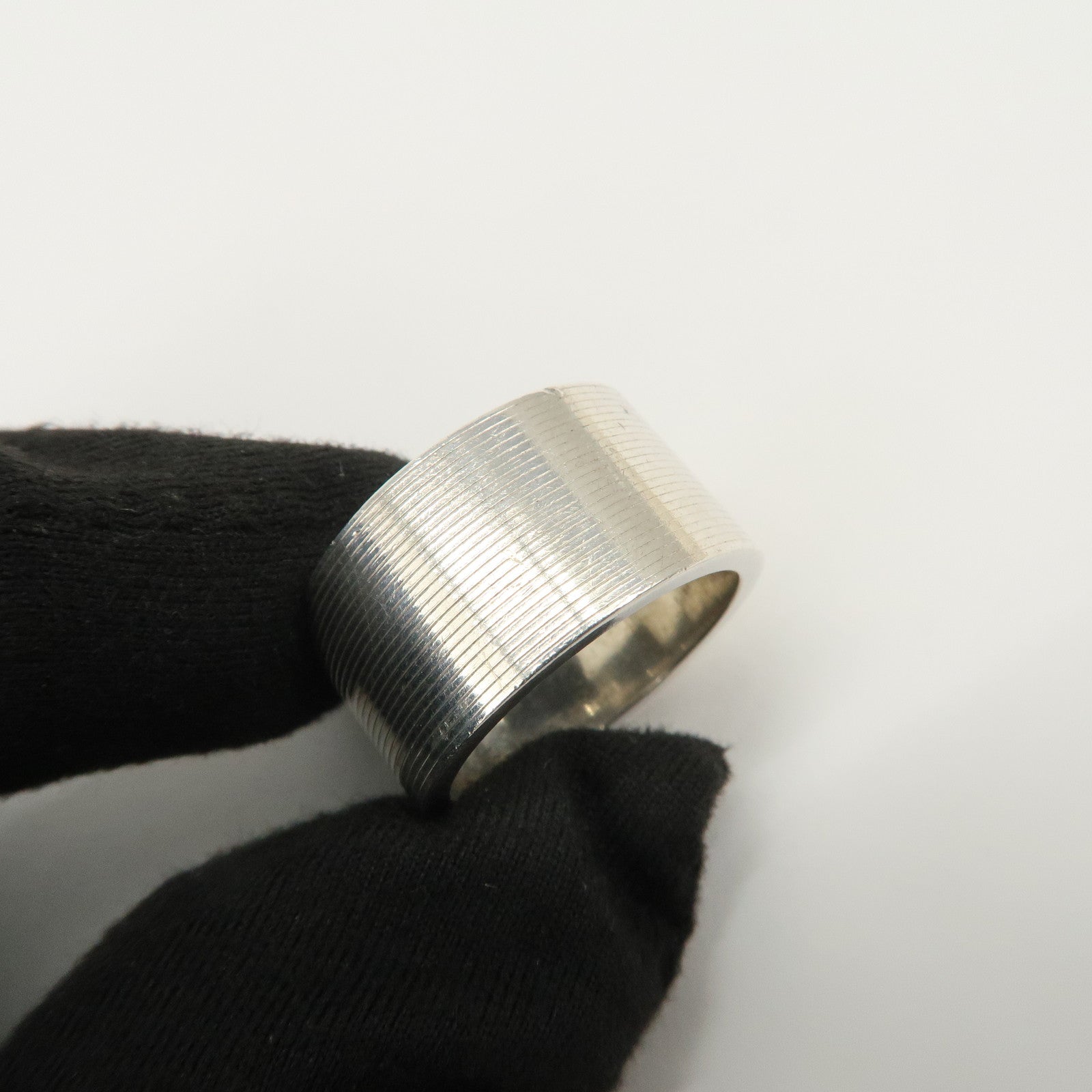 GUCCI Logo Silver Ring SV925 163197