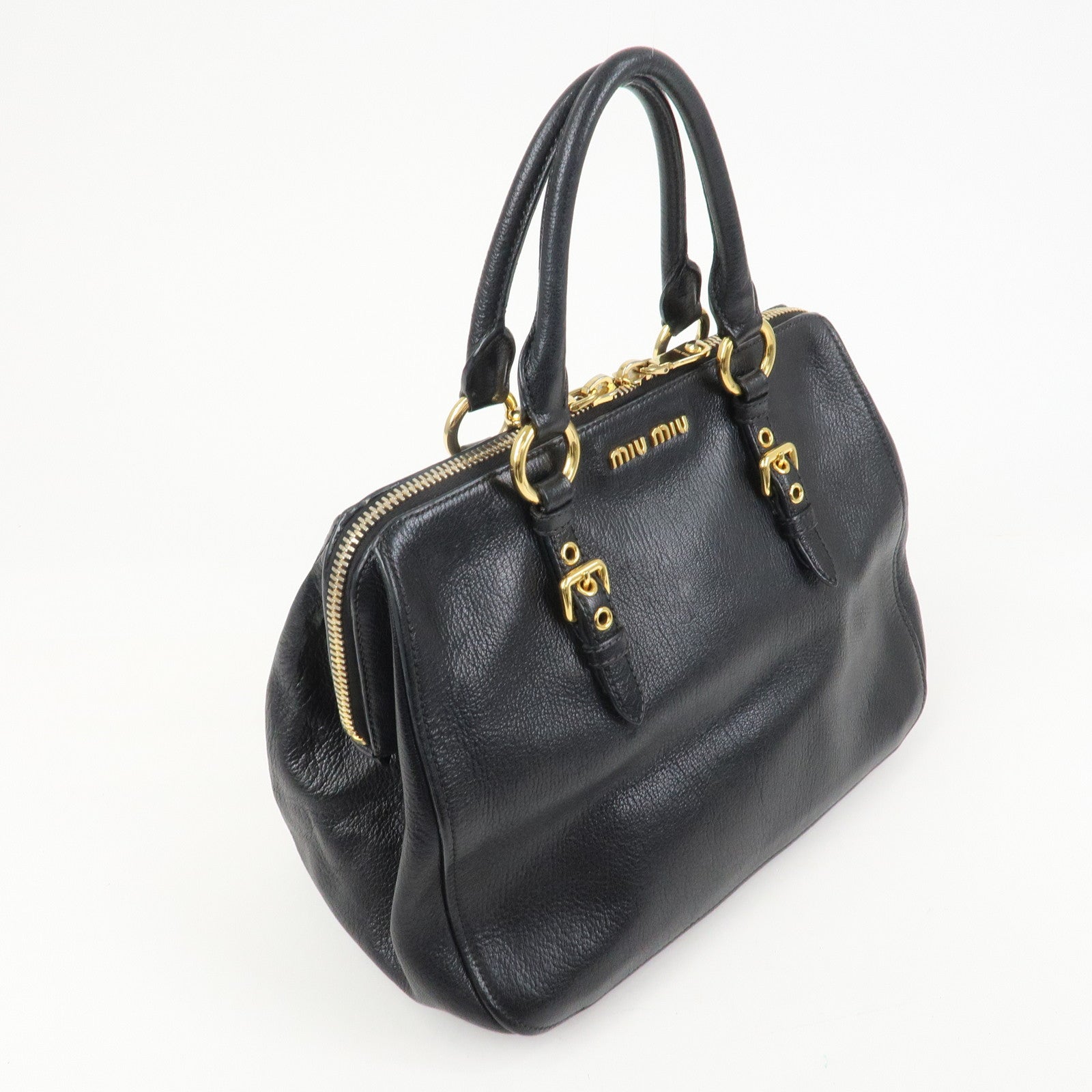 MIU MIU MADRAS 2Way Bag Hand Bag Shoulder Bag RL0058