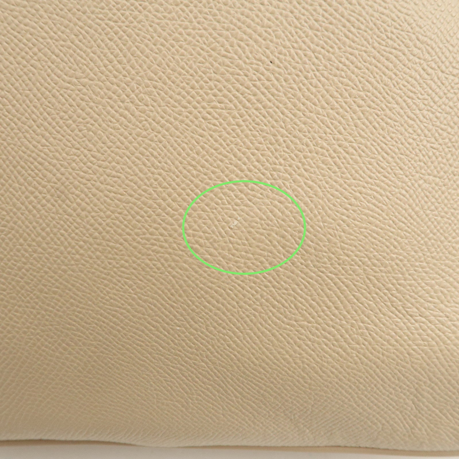 BVLGARI Logo Leather Hand Bag Shoulder Bag Beige