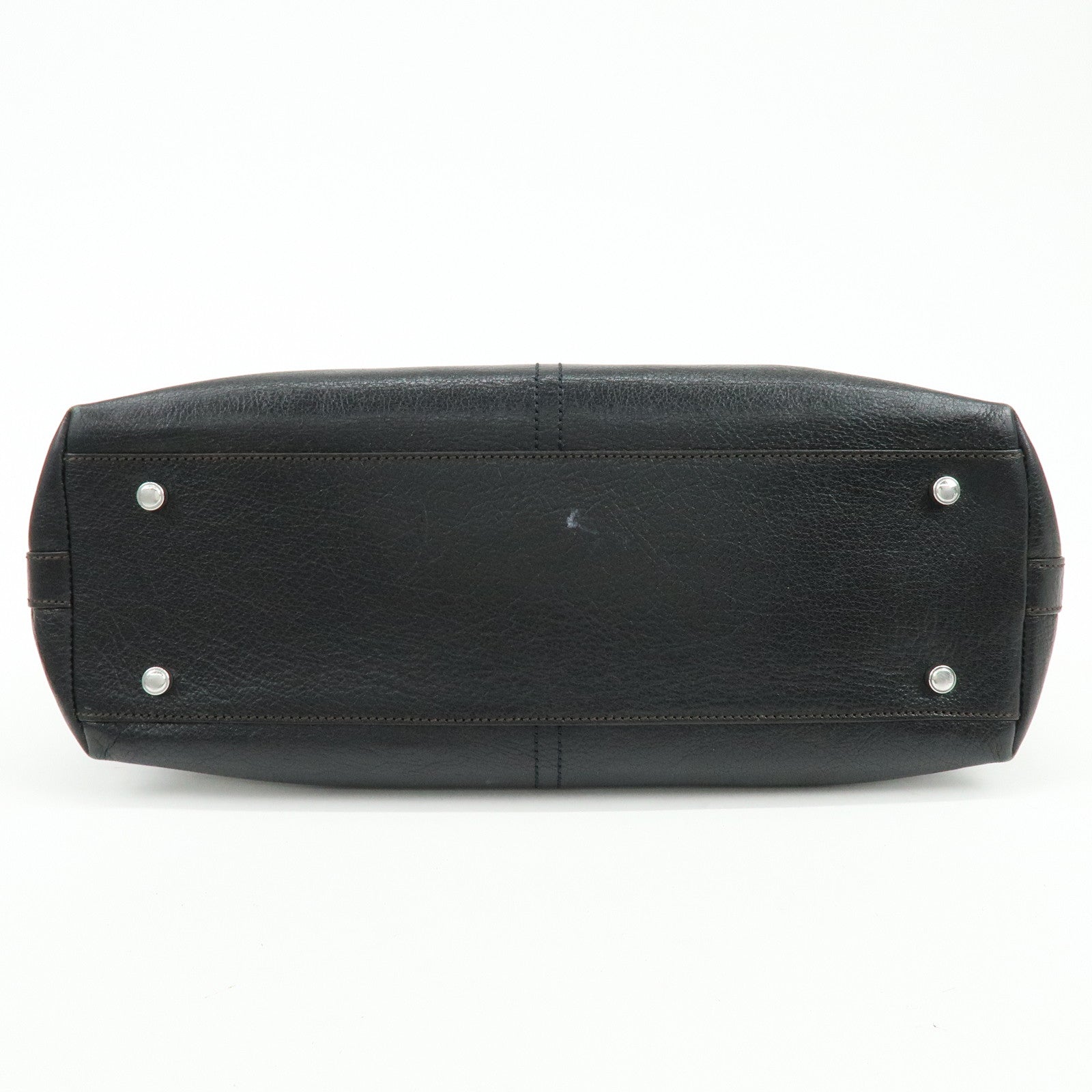 Cartier Marcello de Cartier Leather 2Way Shoulder Hand Bag Black