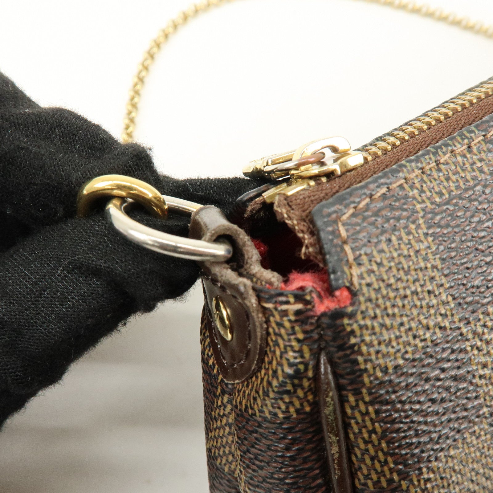 Louis Vuitton Damier Eva 2Way Hand Shoulder Bag Damier Ebene N55213