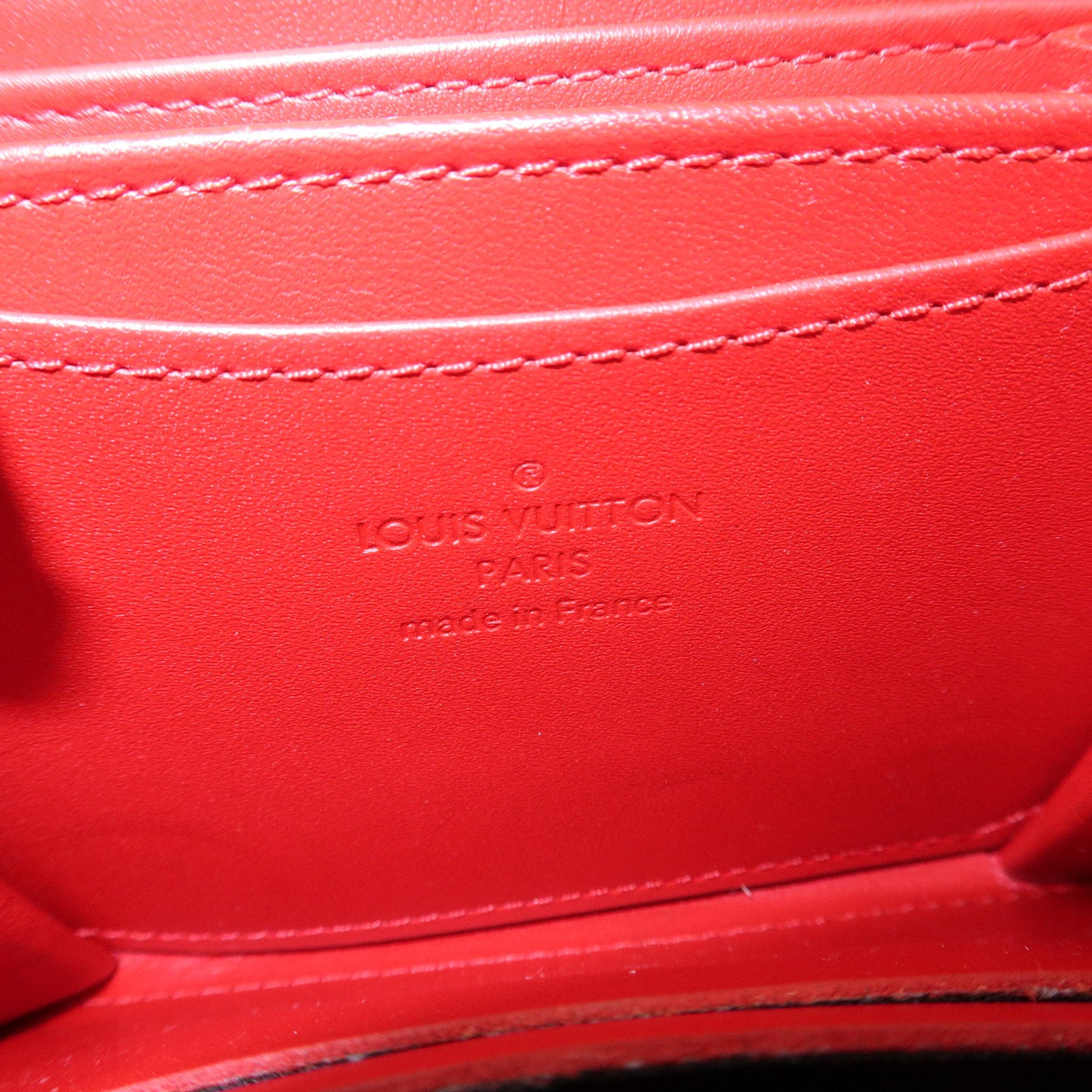 Louis Vuitton Vernis Leather Zippy Coin Purse Wallet Cerise M90202