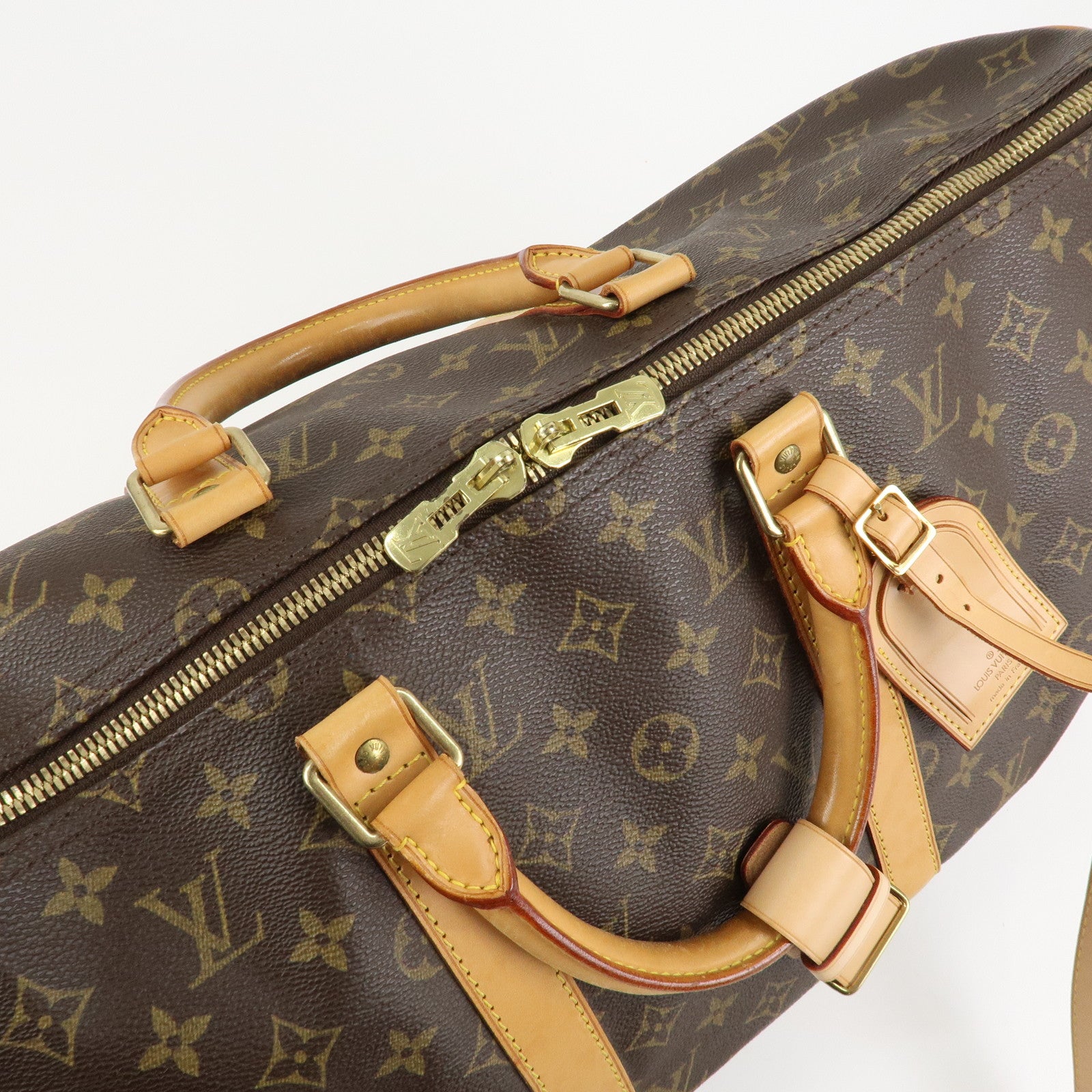 Louis Vuitton Monogram Keep All 50 Bandouliere Boston Bag M41416 Used