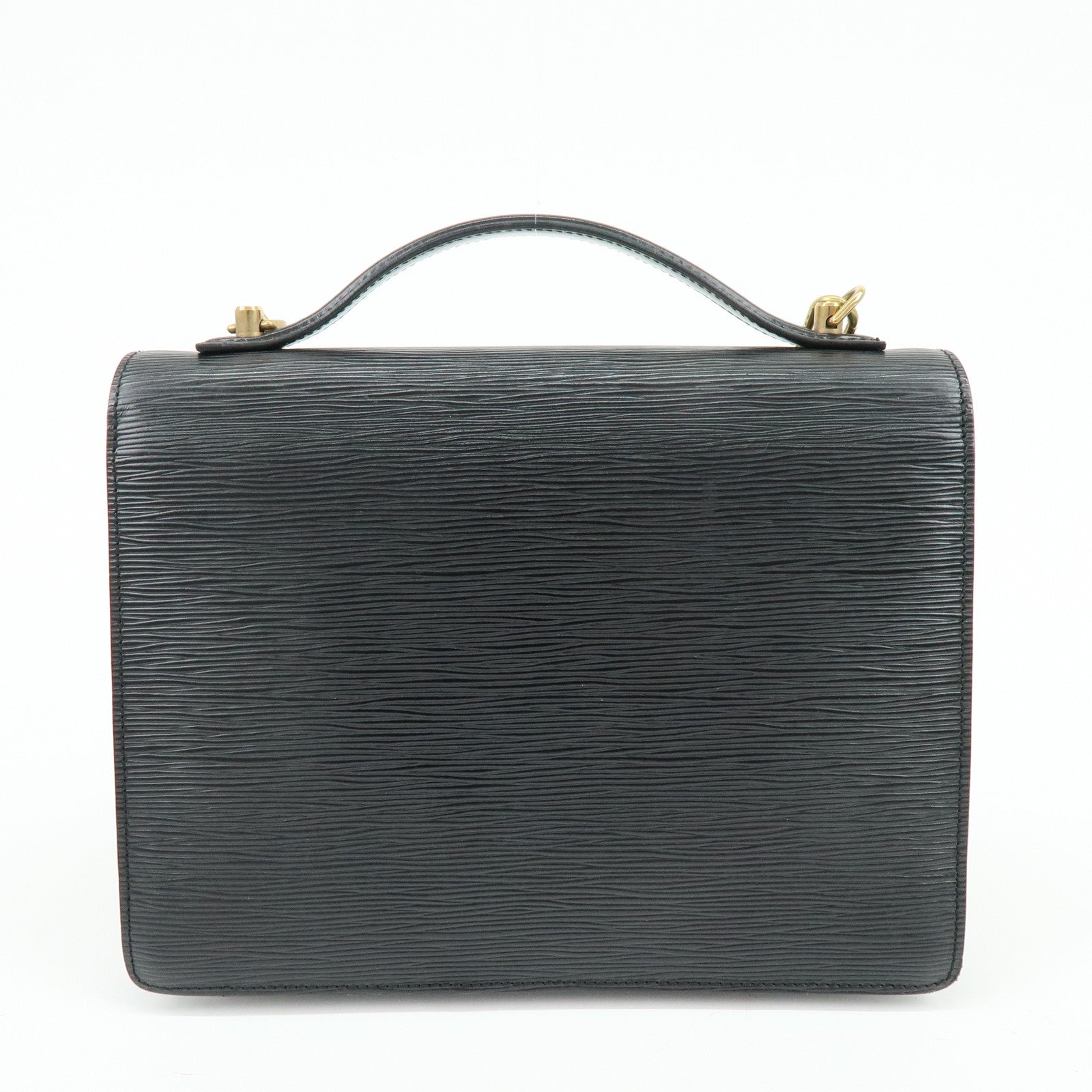 Louis Vuitton Epi Monceau 2Way Shoulder Bag Hand Bag Noir M52122