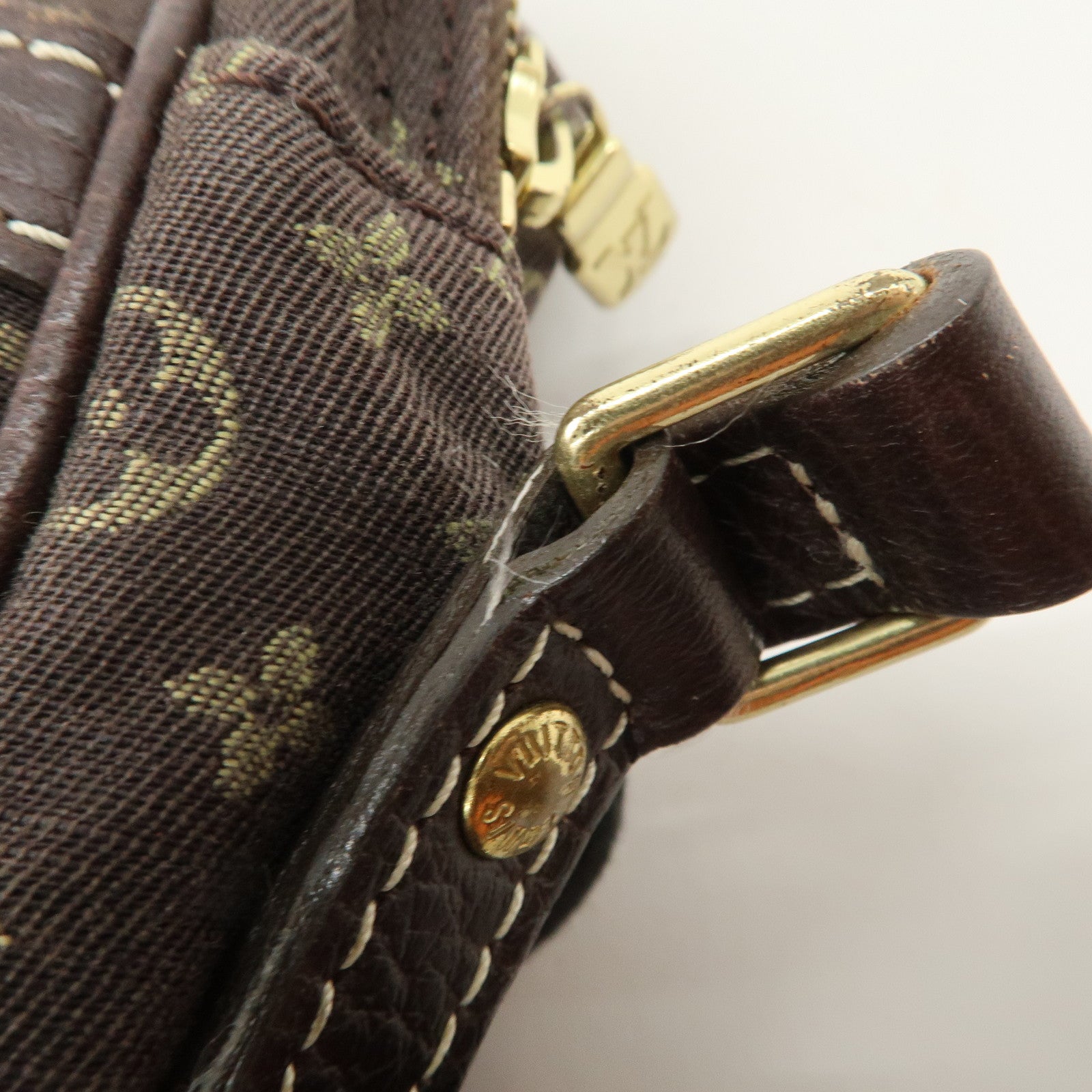 Louis Vuitton Monogram Mini Lin Danube Shoulder Bag Brown M95228