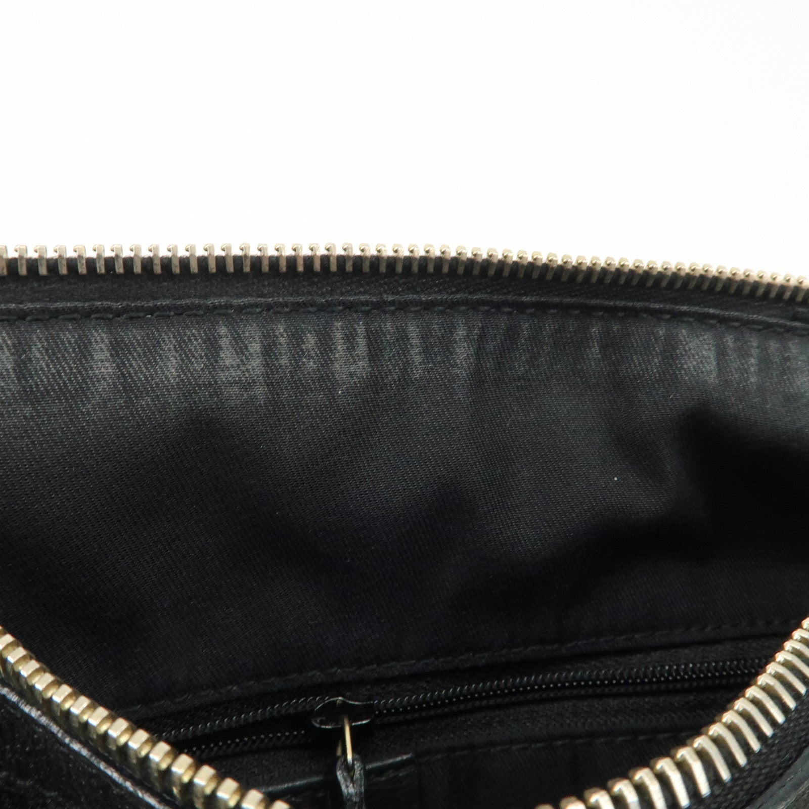 GUCCI Abbey GG Canvas Leather Boston Bag Hand Bag Black 130942 Used