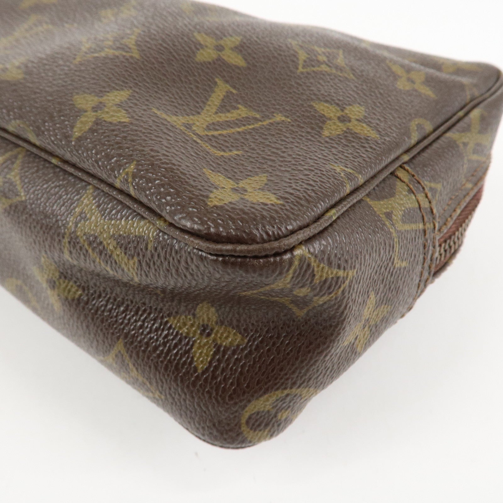 Louis Vuitton Monogram Trousse Toilette 23 Pouch Brown M47524 Used
