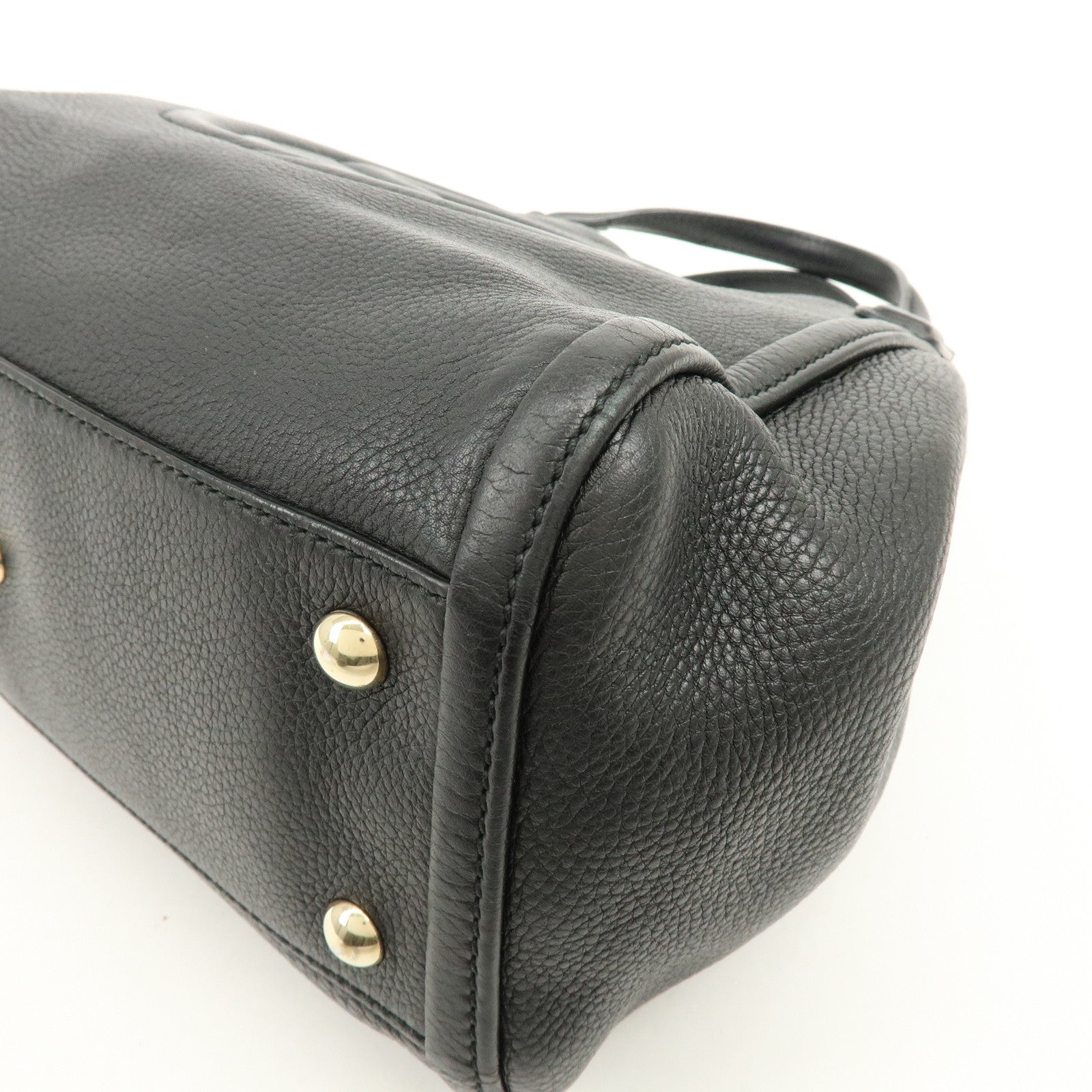 GUCCI SOHO Interlocking G 2Way Bag Hand Bag Black 336751