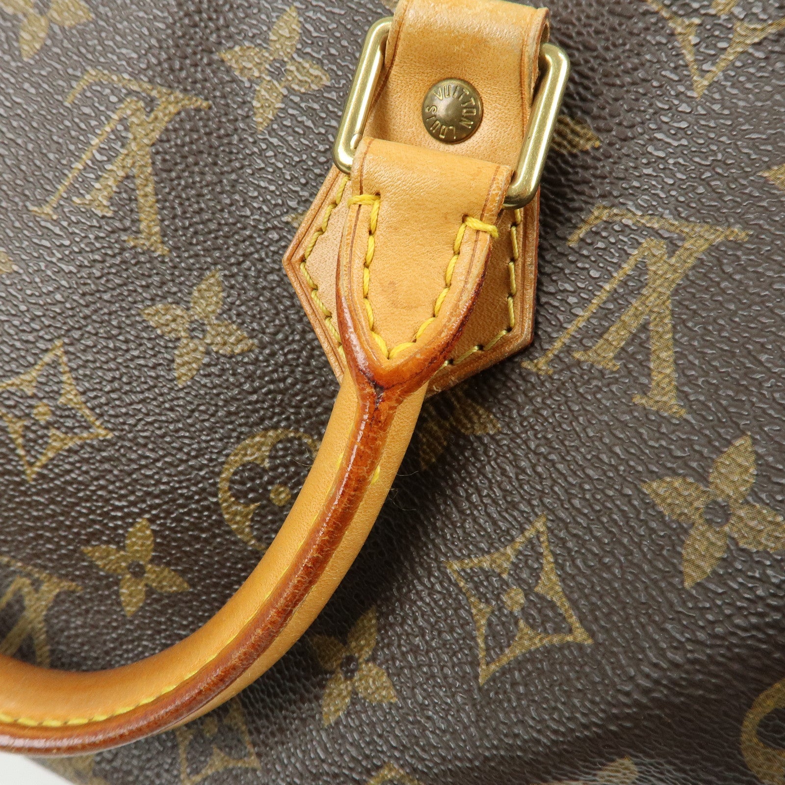 Louis Vuitton Monogram Speedy 25 Boston Bag Hand Bag Brown M41528