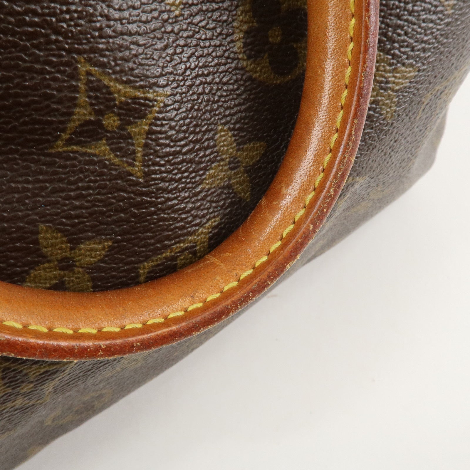 Louis Vuitton Monogram Canvas Leather Speedy 25 Boston Bag M41528