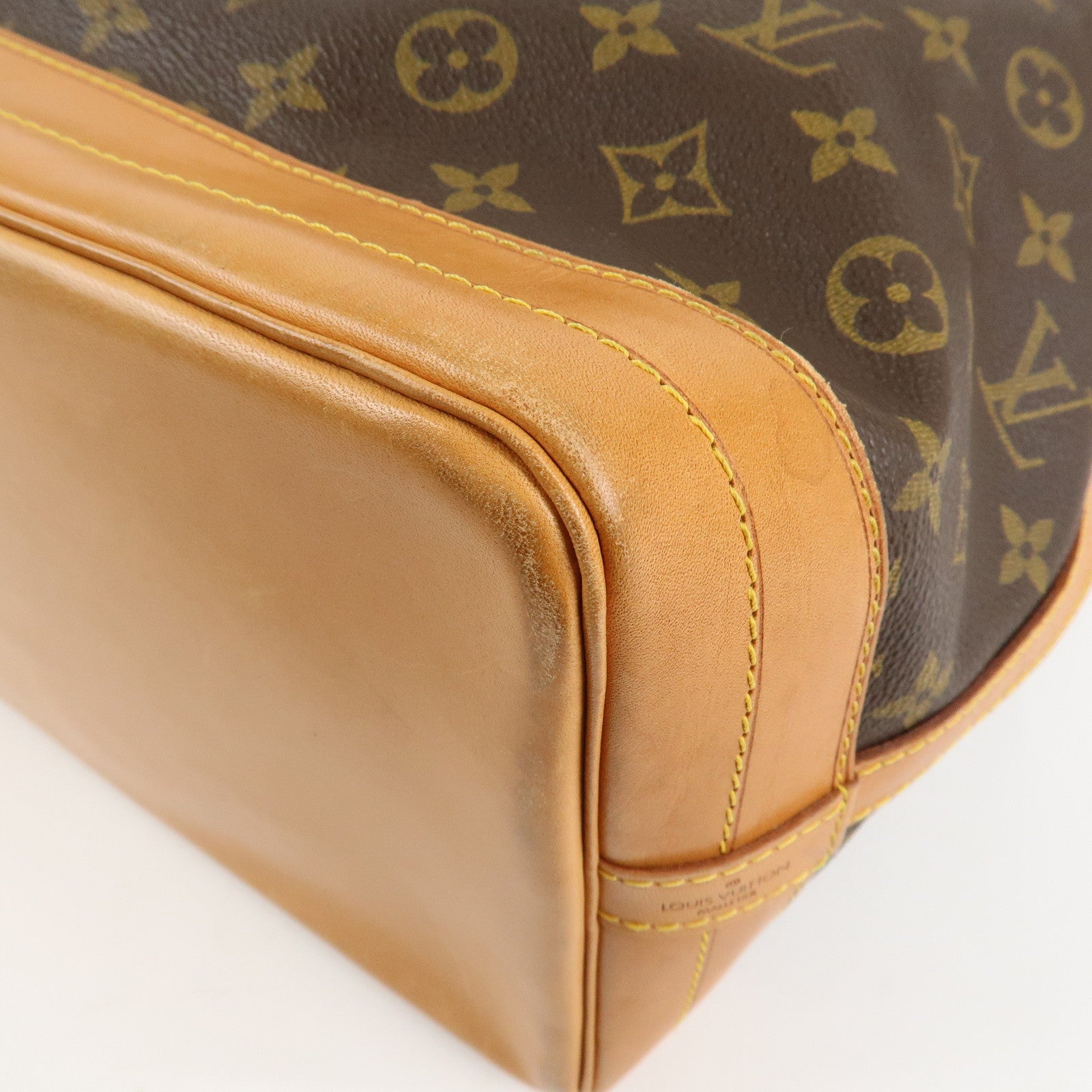 Louis Vuitton Monogram Noe Shoulder Bag Hand Bag Brown M42224 Used