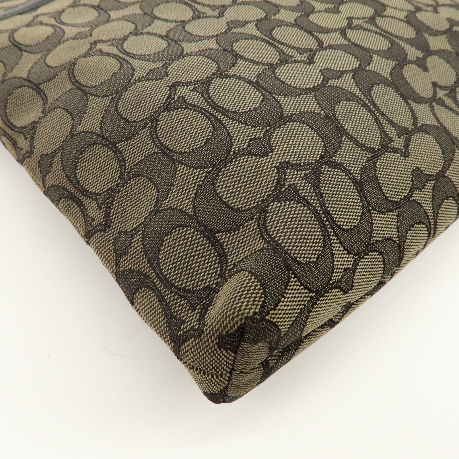 COACH Signature Set of 2 Shoulder Bag Crossbody Bag Black Brown