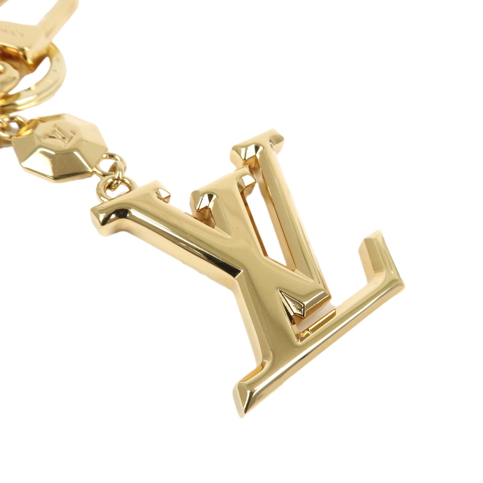 Louis Vuitton Porte Cles LV Facettes Bag Charm Gold M65216