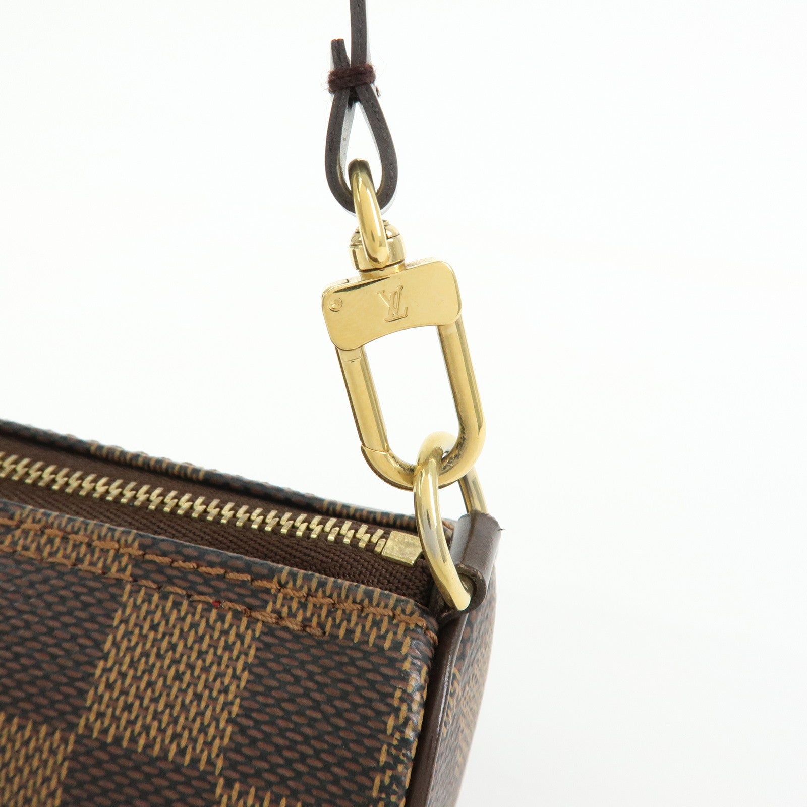 Louis Vuitton Damier Ebene Mini Pouch for Papillon Bag Brown