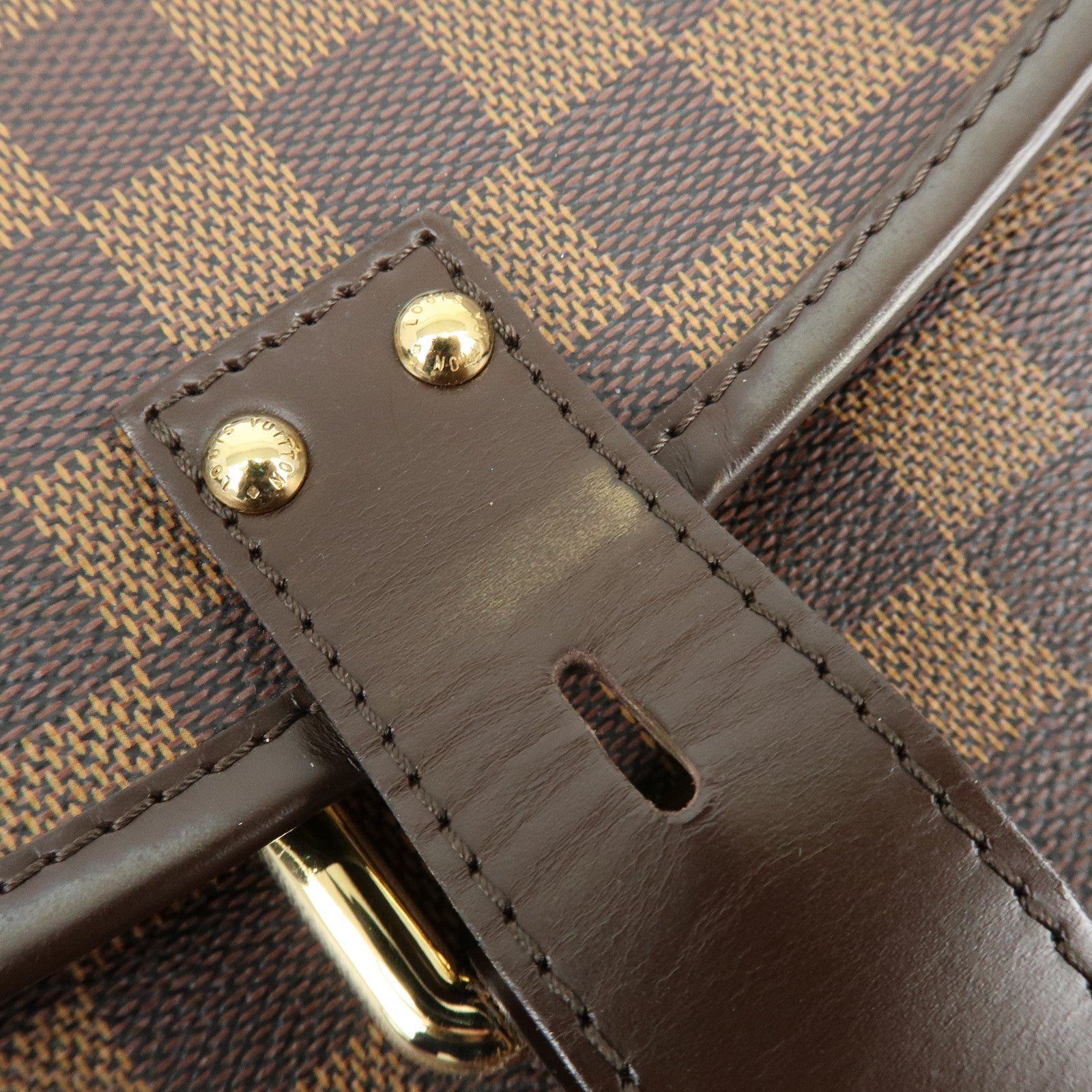 Louis Vuitton Damier Highbury Canvas Shoulder Bag Brown N51200