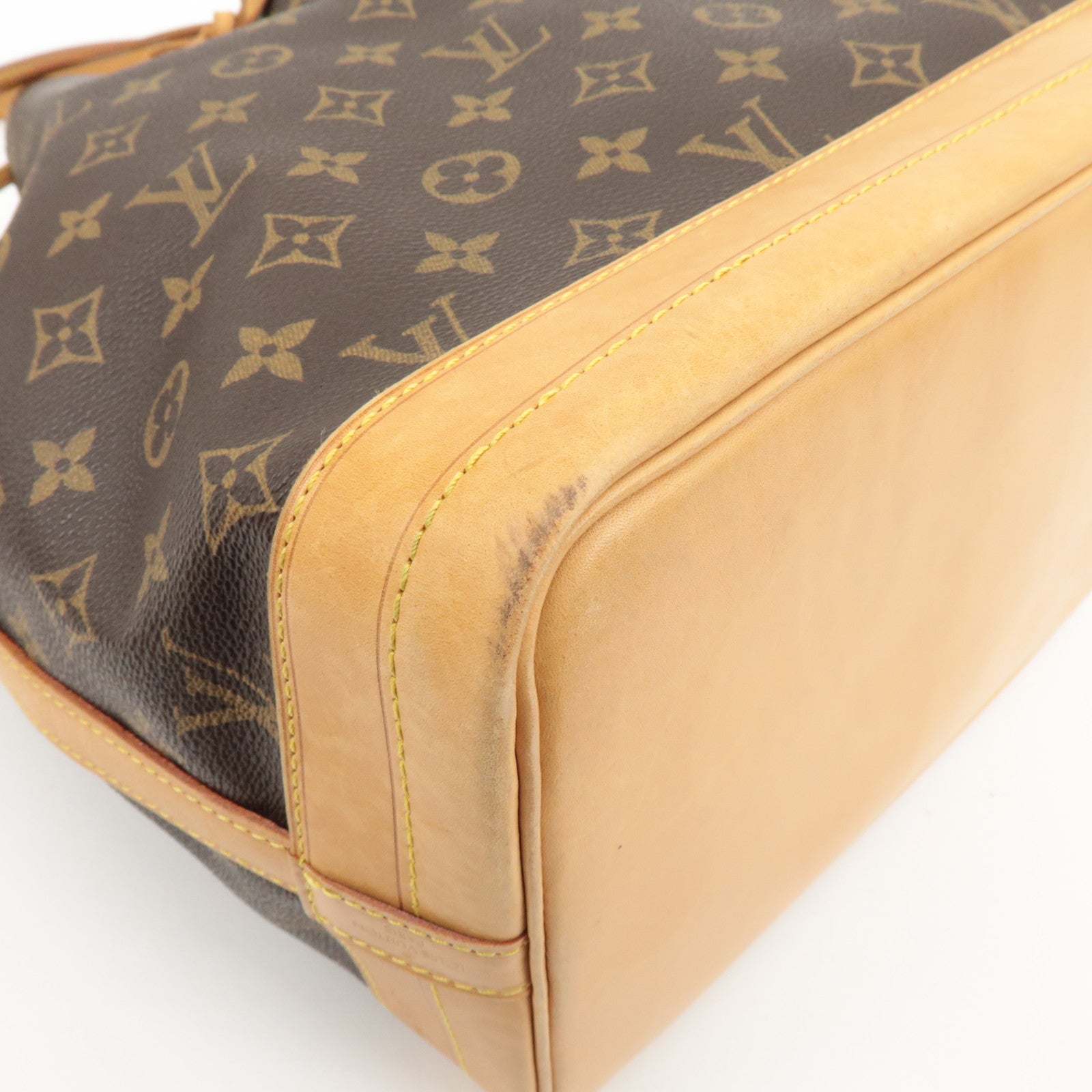 Louis Vuitton Monogram Noe Shoulder Bag Hand Bag Brown M42224 Used