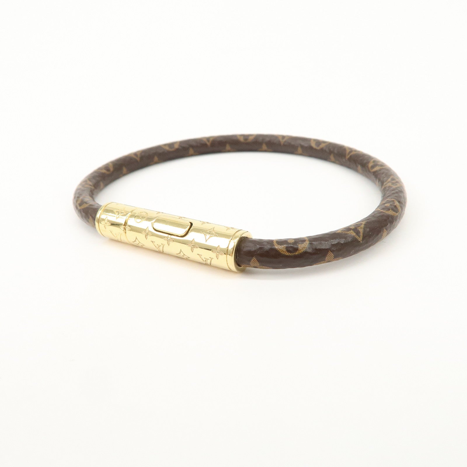 Louis Vuitton Monogram Canvas LV Confidential Bracelet Brown M8274