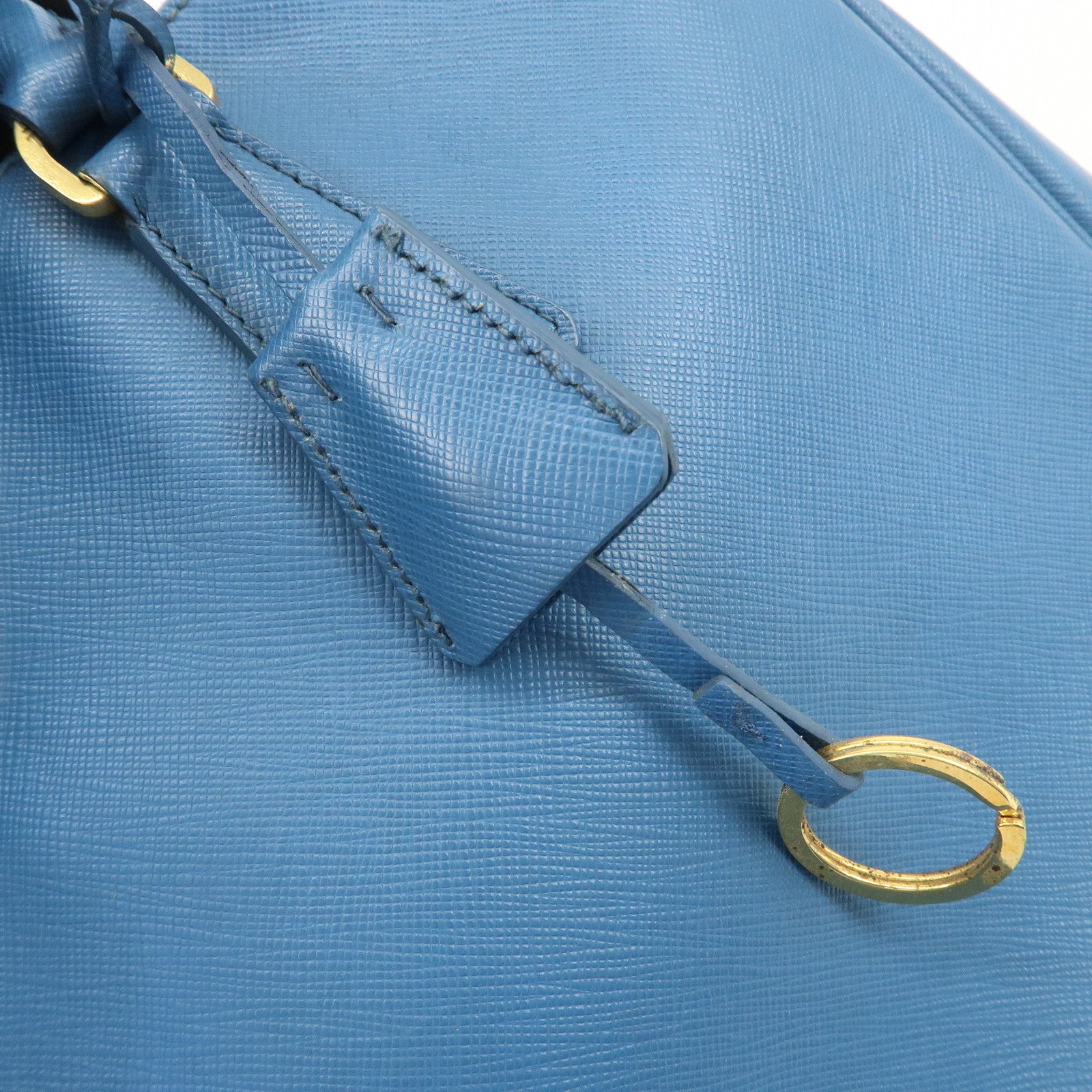 PRADA Galleria Saffiano Leather 2Way Bag Hand Bag Blue BN2274
