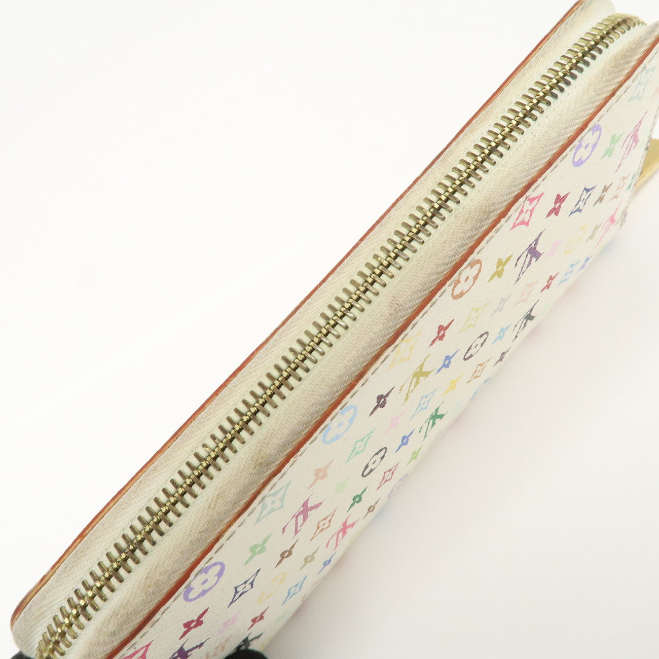 Louis Vuitton Monogram Multicolor Zippy Long Wallet Blanc M60241