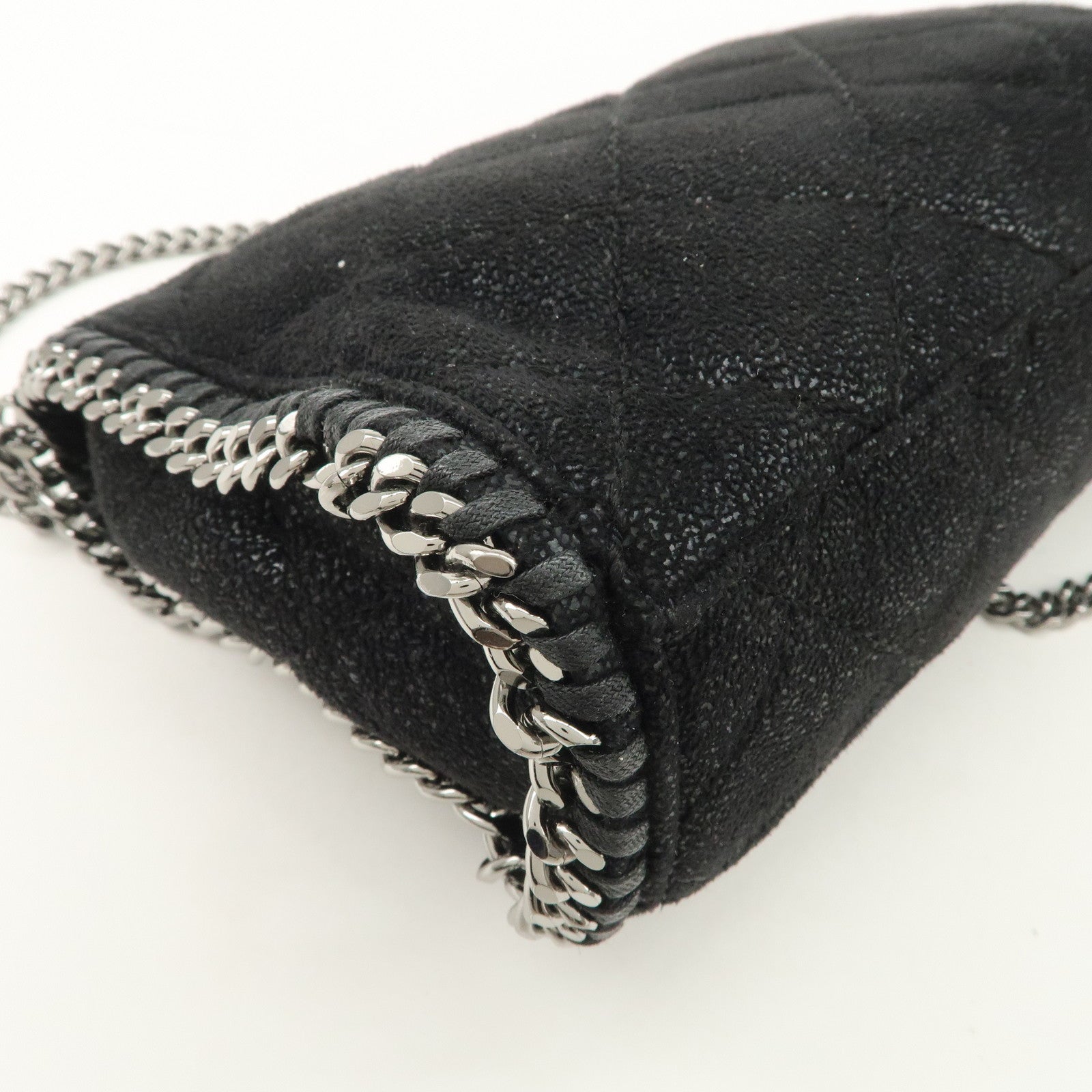 STELLA MCCARTNEY Falabella Quilting 2Way Hand Shoulder Bag Black