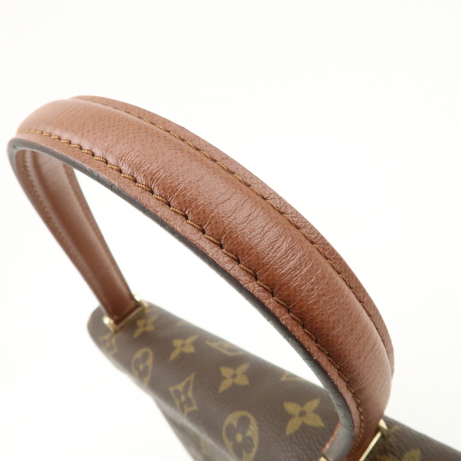 Louis Vuitton Monogram Malesherbes Hand Bag Brown M51379 Used