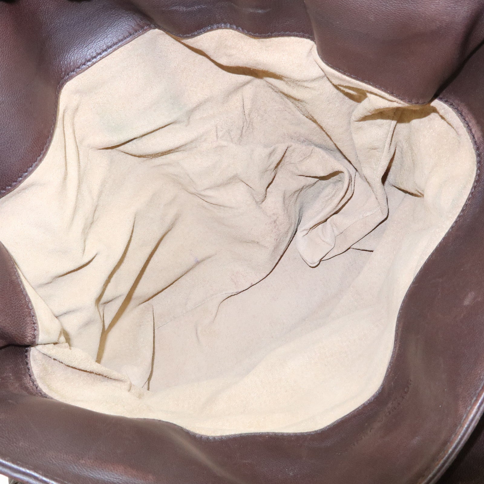 BOTTEGA VENETA Intrecciato Leather Tote Bag Hand Bag Brown