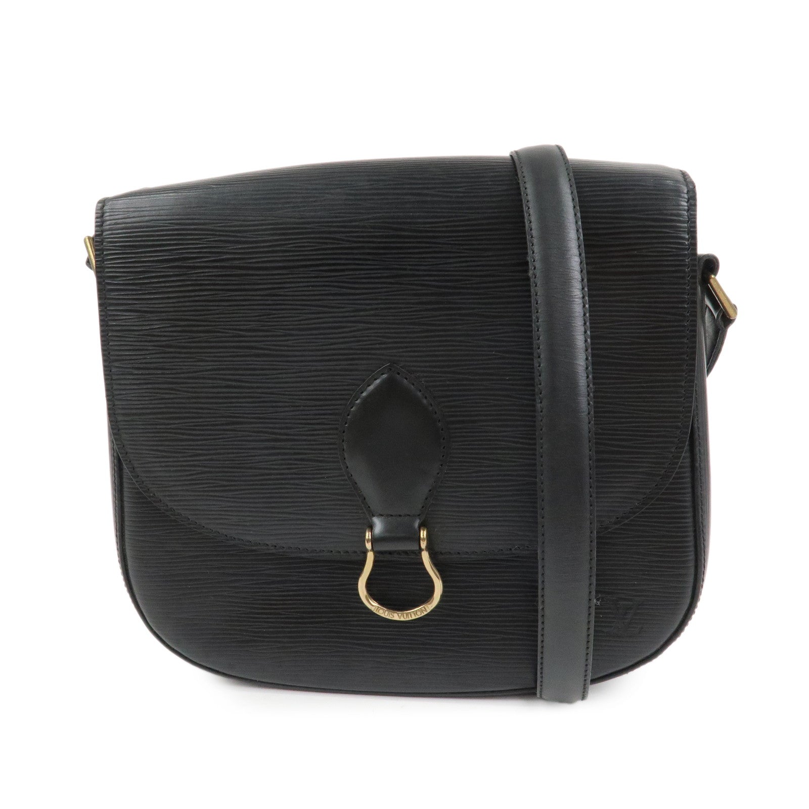 Louis Vuitton Epi Saint Cloud Shoulder Bag Black Noir M52192