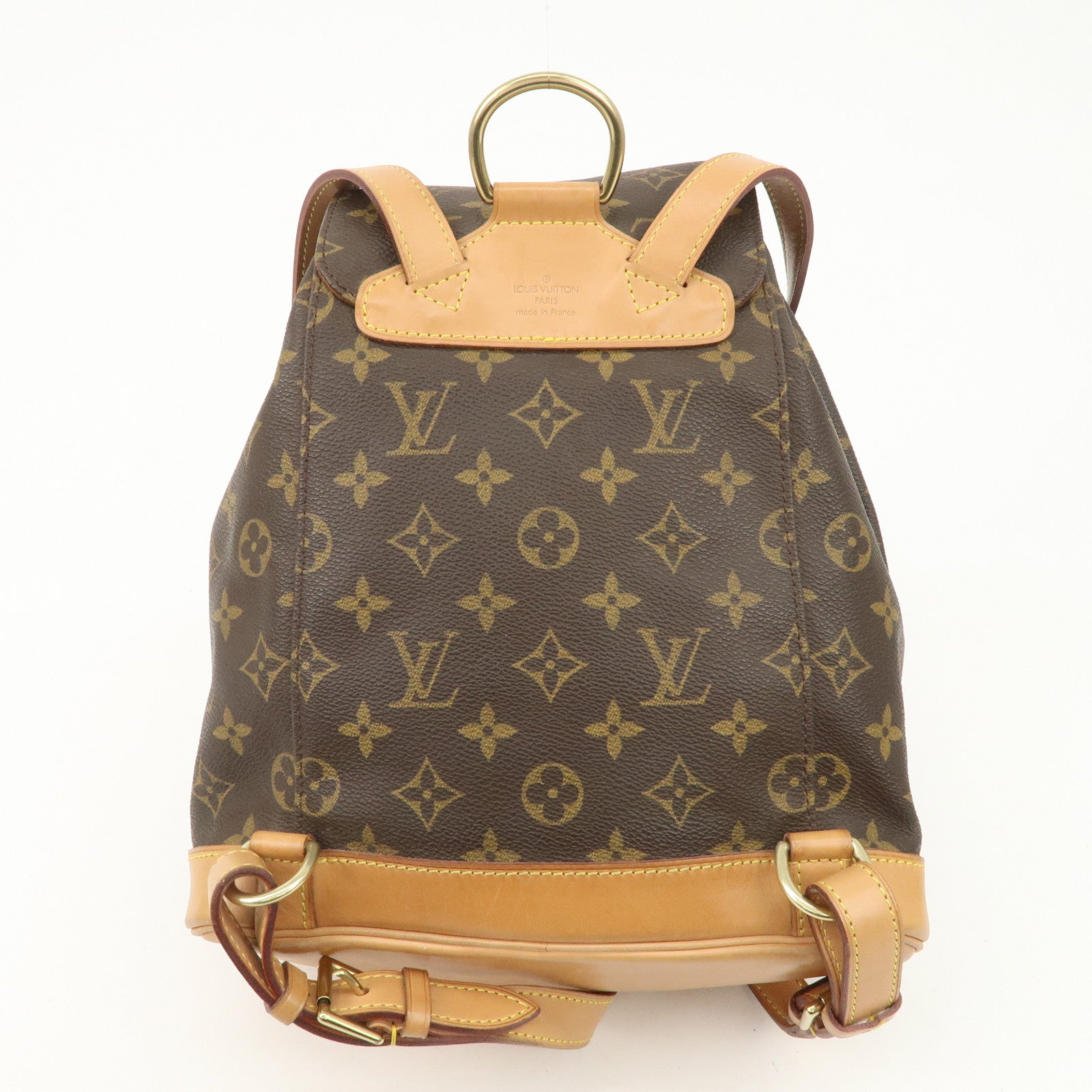 Louis Vuitton Monogram Montsouris MM Back Pack Brown M51136 Used