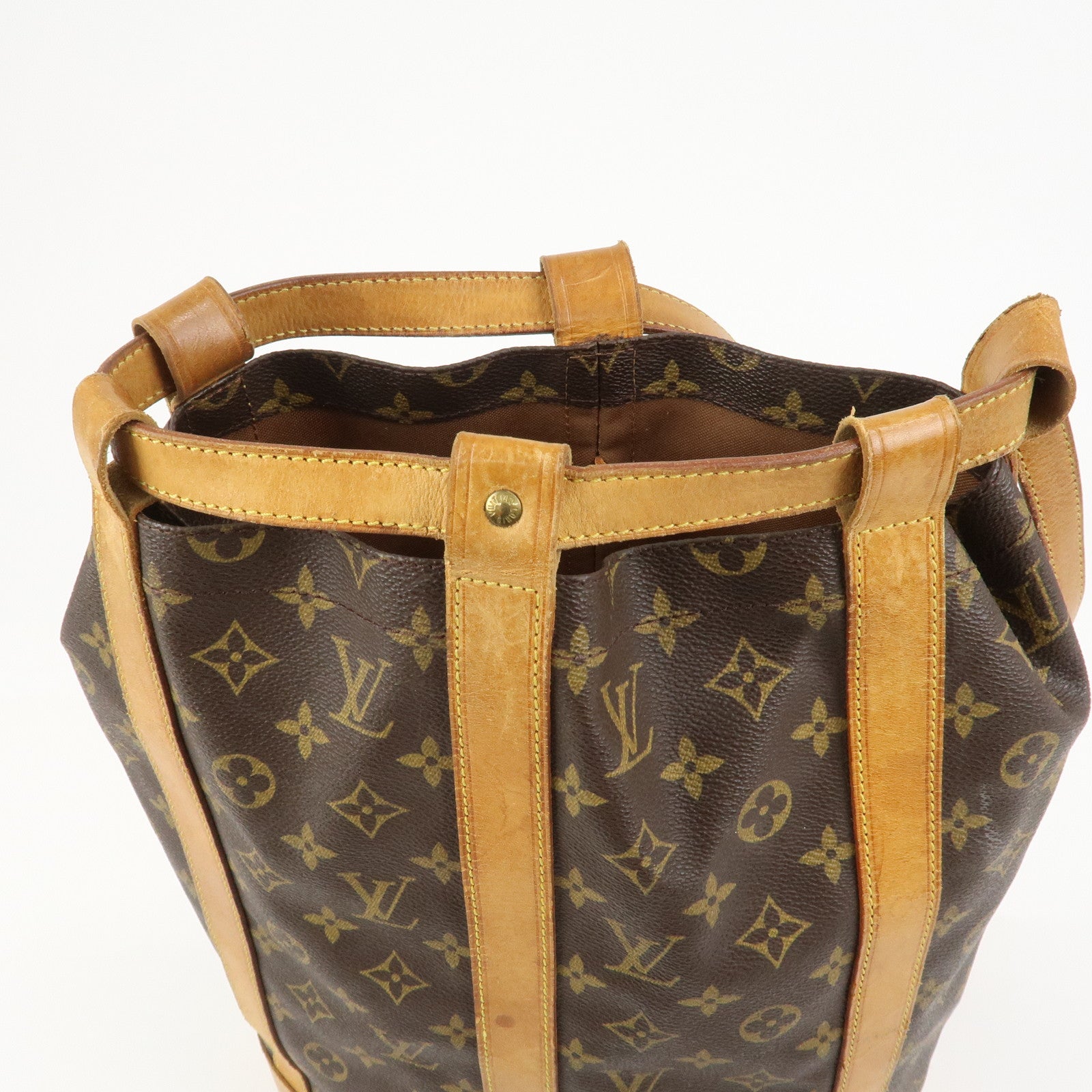 Louis Vuitton Monogram Randonnee PM Shoulder Bag Brown M42243