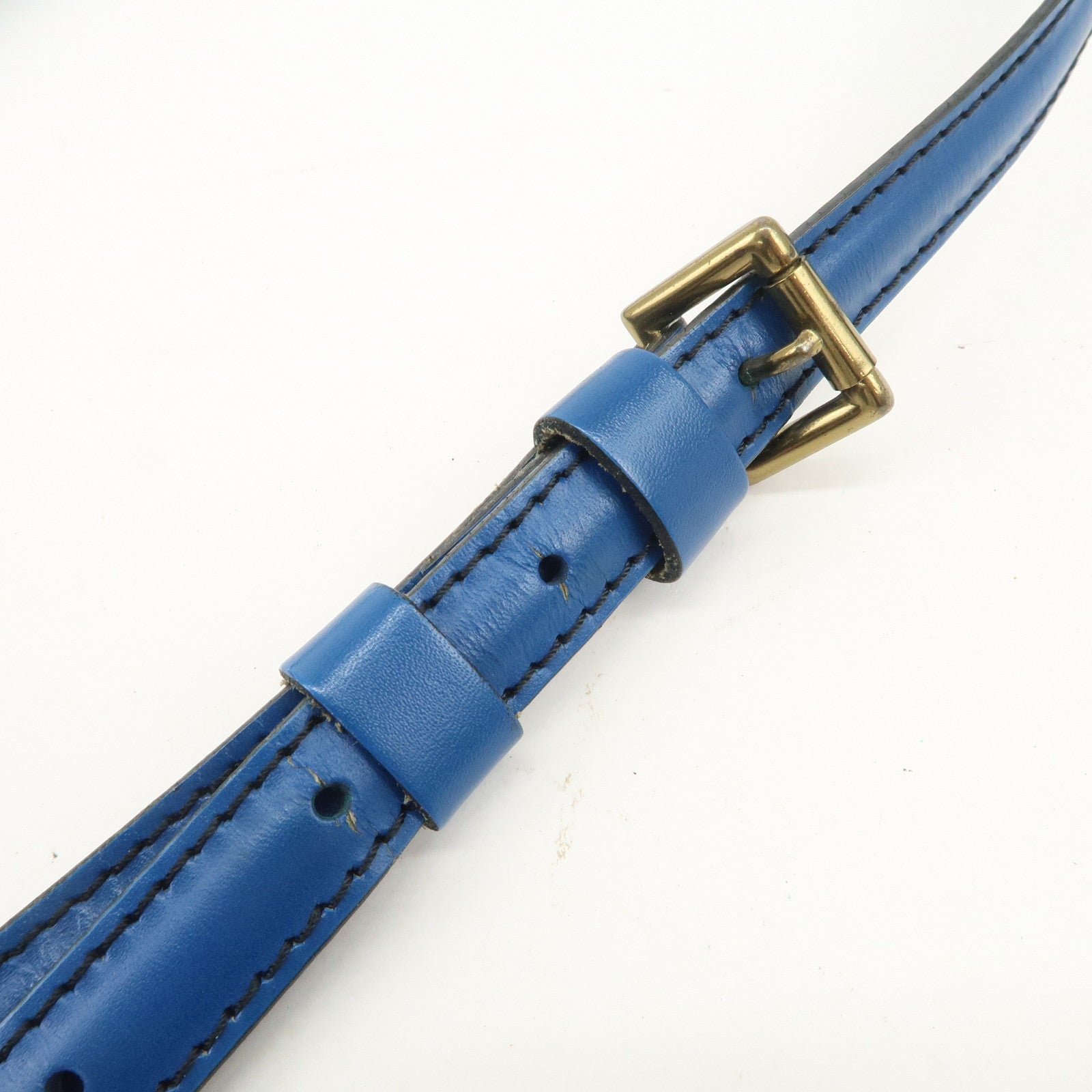 Louis Vuitton Epi Leather Danube Shoulder Bag Toledo Blue M45635
