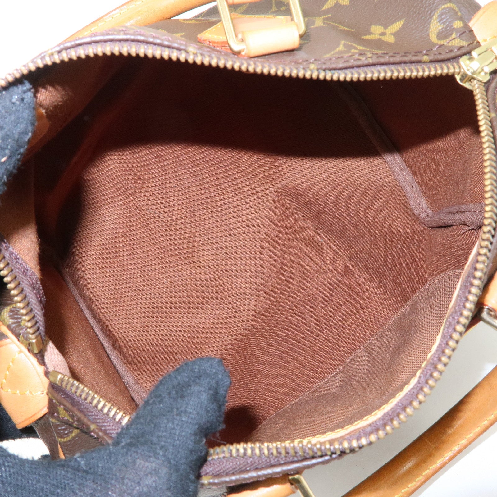 Louis Vuitton Monogram Speedy 25 Hand Bag Boston Bag M41528 Used