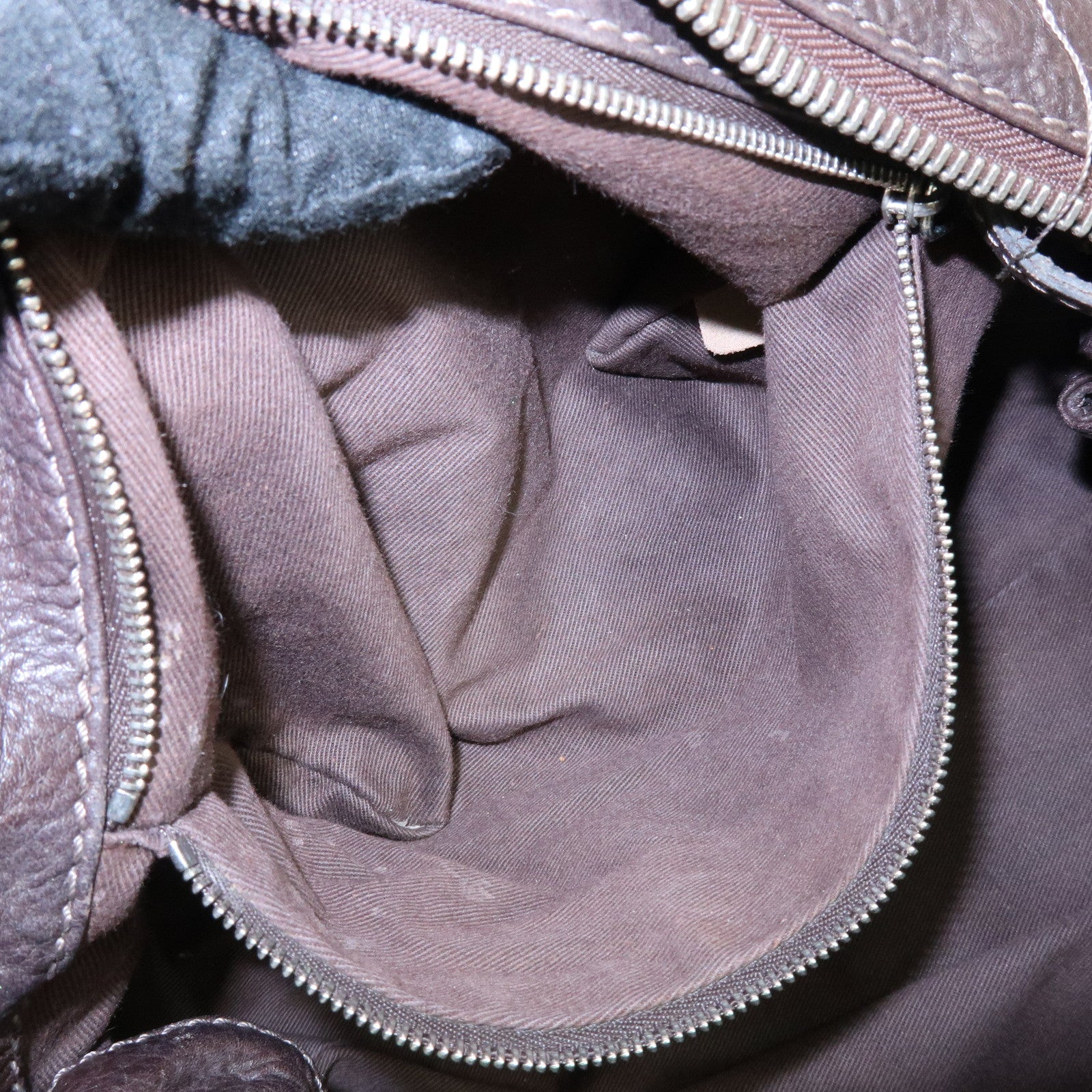 Chloe Paddington Leather Tote Bag Shoulder Bag Dark Brown