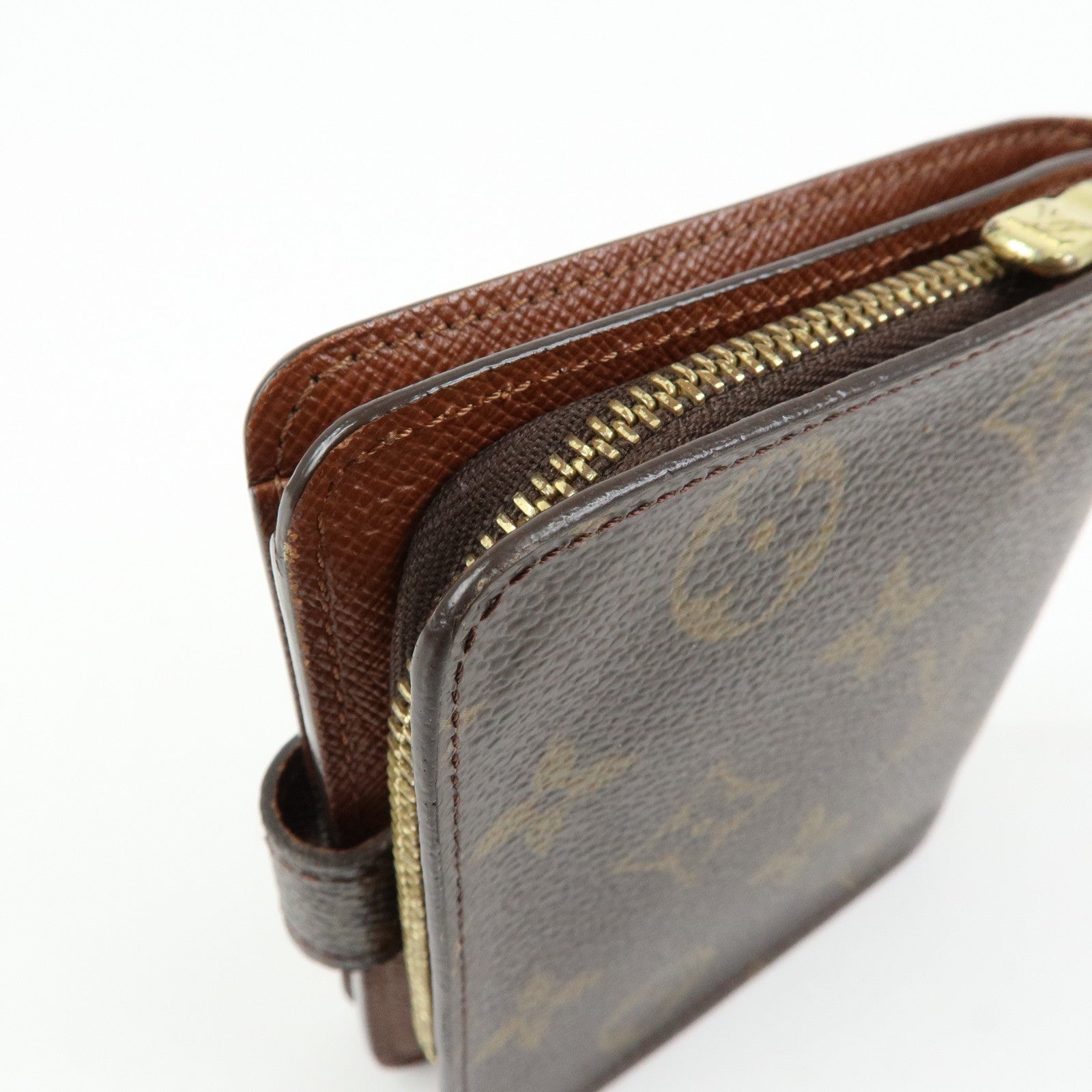 Louis Vuitton Monogram Compact Zippy Bi-fold Wallet Brown M61667
