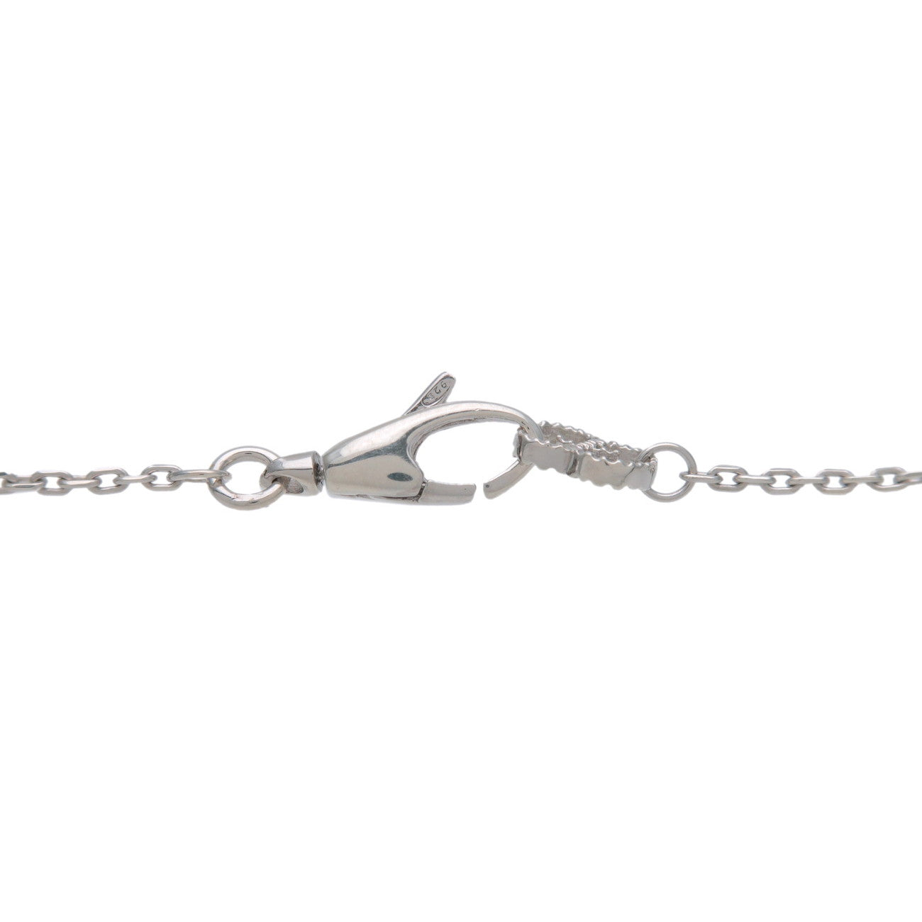 GUCCI Interlocking G Chain Necklace Heart Motif SV925 Silver