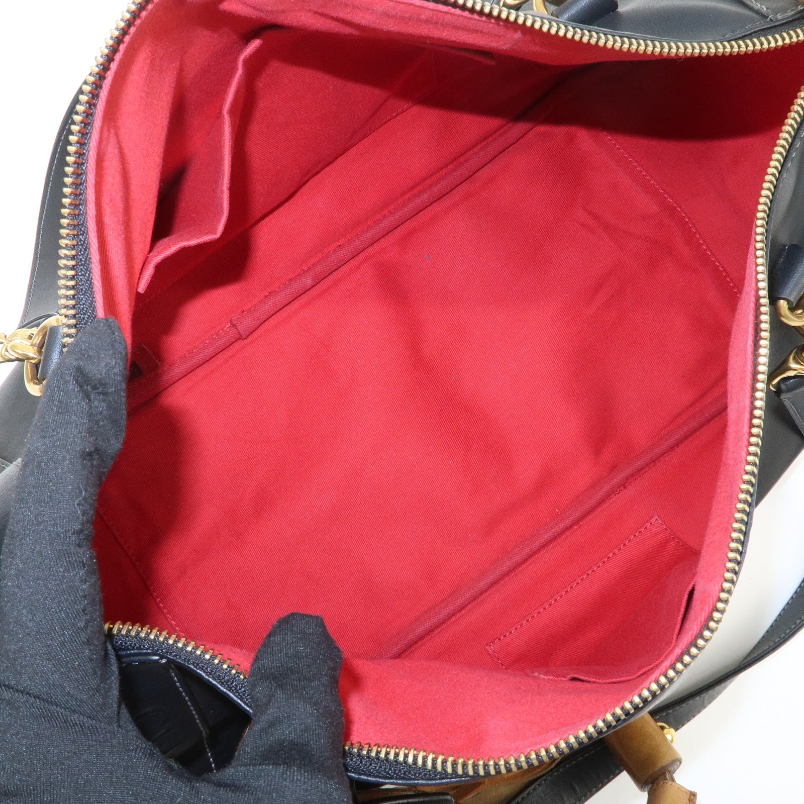 Chloe Eden Leather Shoulder Bag Hand Bag Tote Bag Black