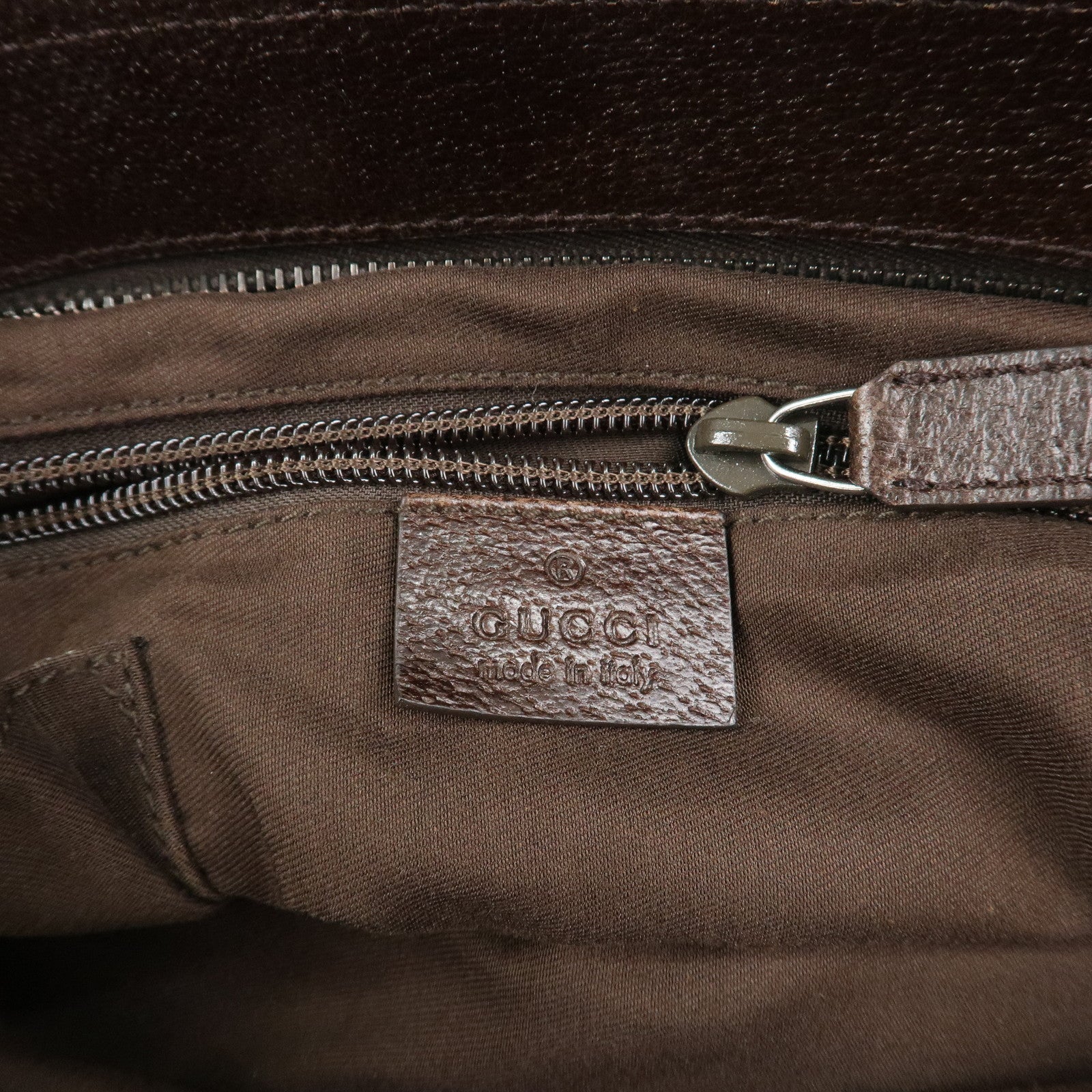 GUCCI Sherry GG Canvas Leather Shoulder Bag Beige Brown 169937