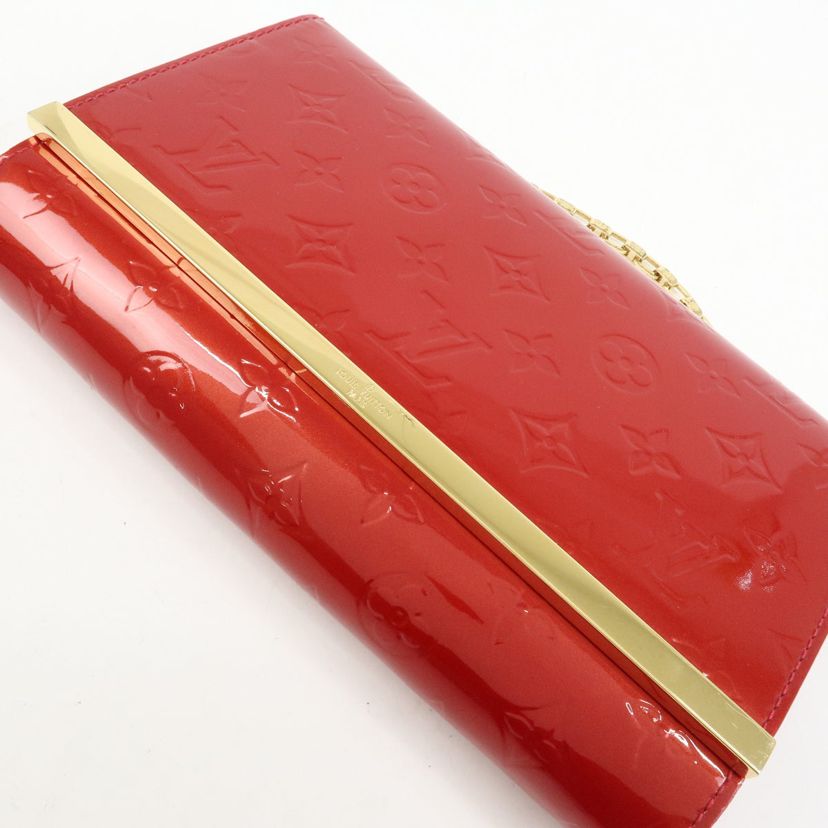 Louis Vuitton Monogram Vernis Leather Clutch Ana 3Way Bag M90095