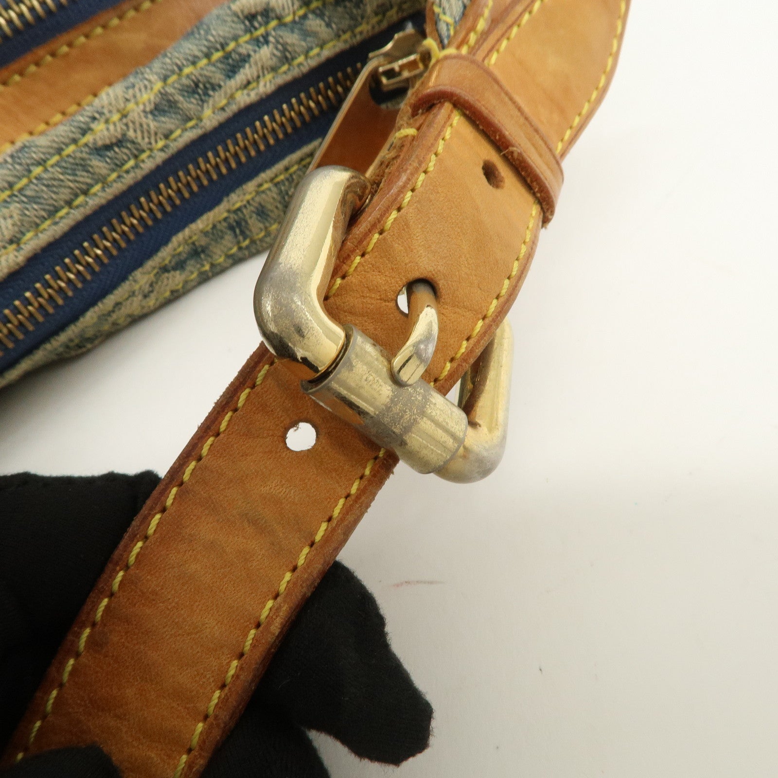 Louis Vuitton Monogram Denim Baggy PM 2Way Bag Shoulder Bag M95049
