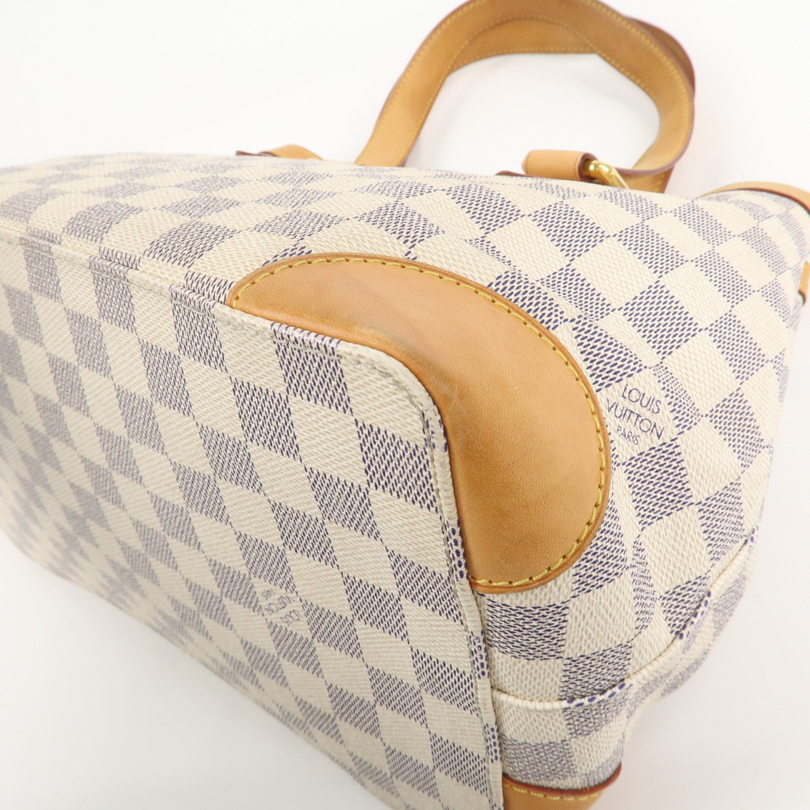 Louis Vuitton Damier Azur Hampstead PM Hand Bag Ivory N51207