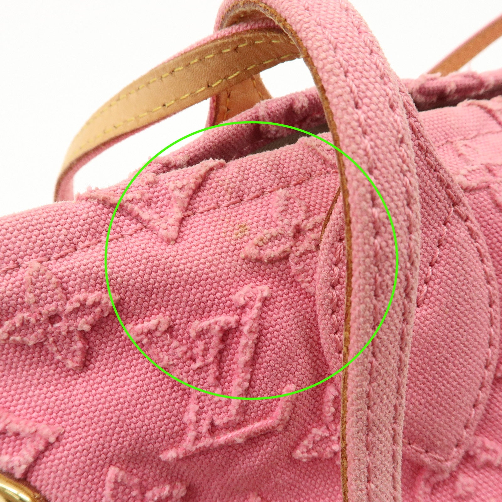 Louis Vuitton Monogram Stone Neverfull MM Tote Bag Shoulder Bag Rose M40834