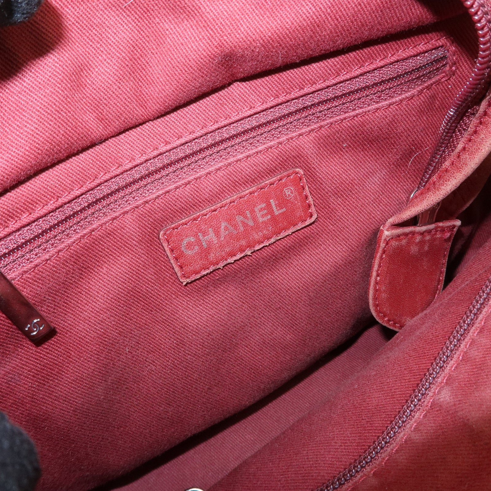 CHANEL Cambon Line Cotton Club Chain Shoulder Bag Tote Bag A34317