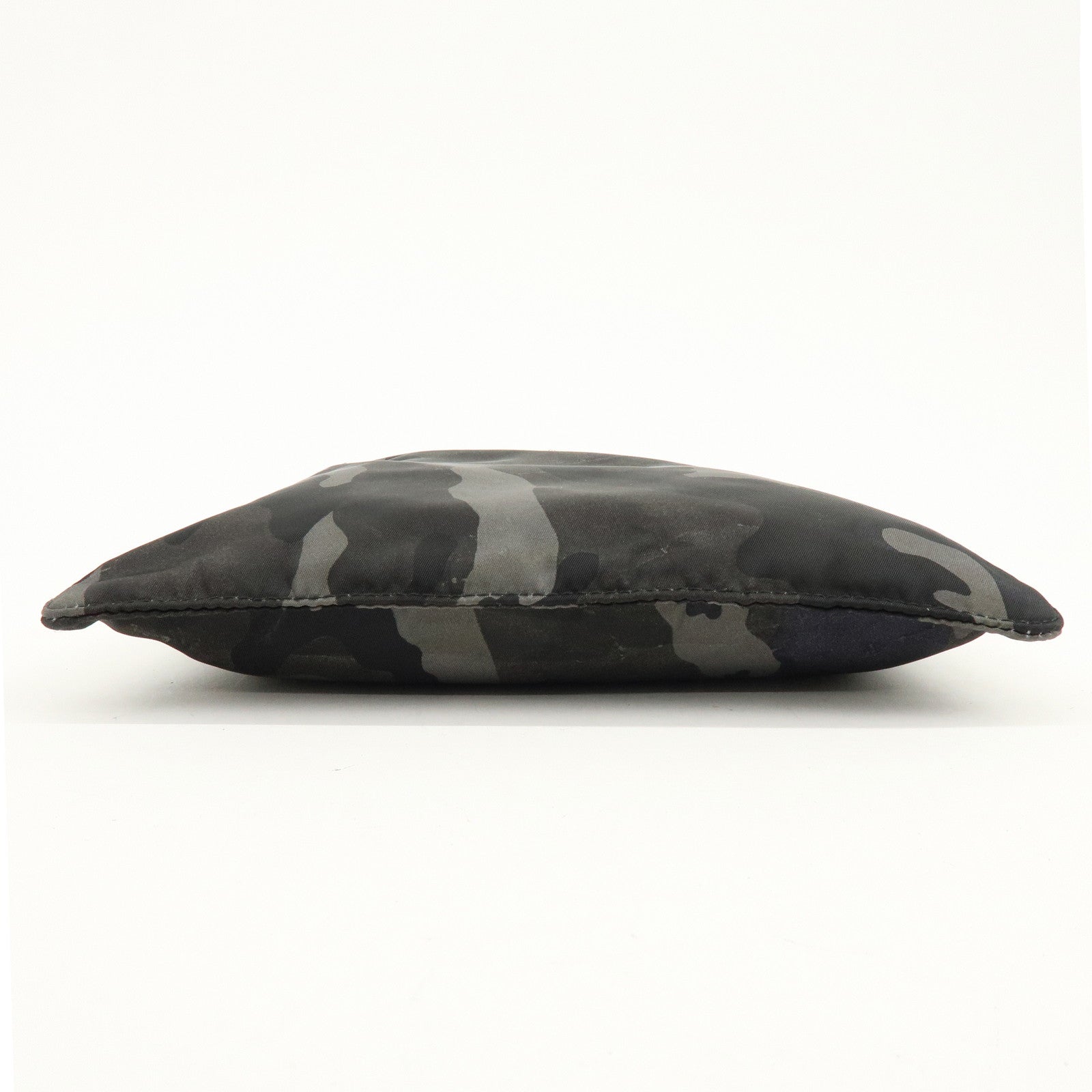 PRADA Triangle Logo Nylon Shoulder Crossbody Bag Camouflage Black