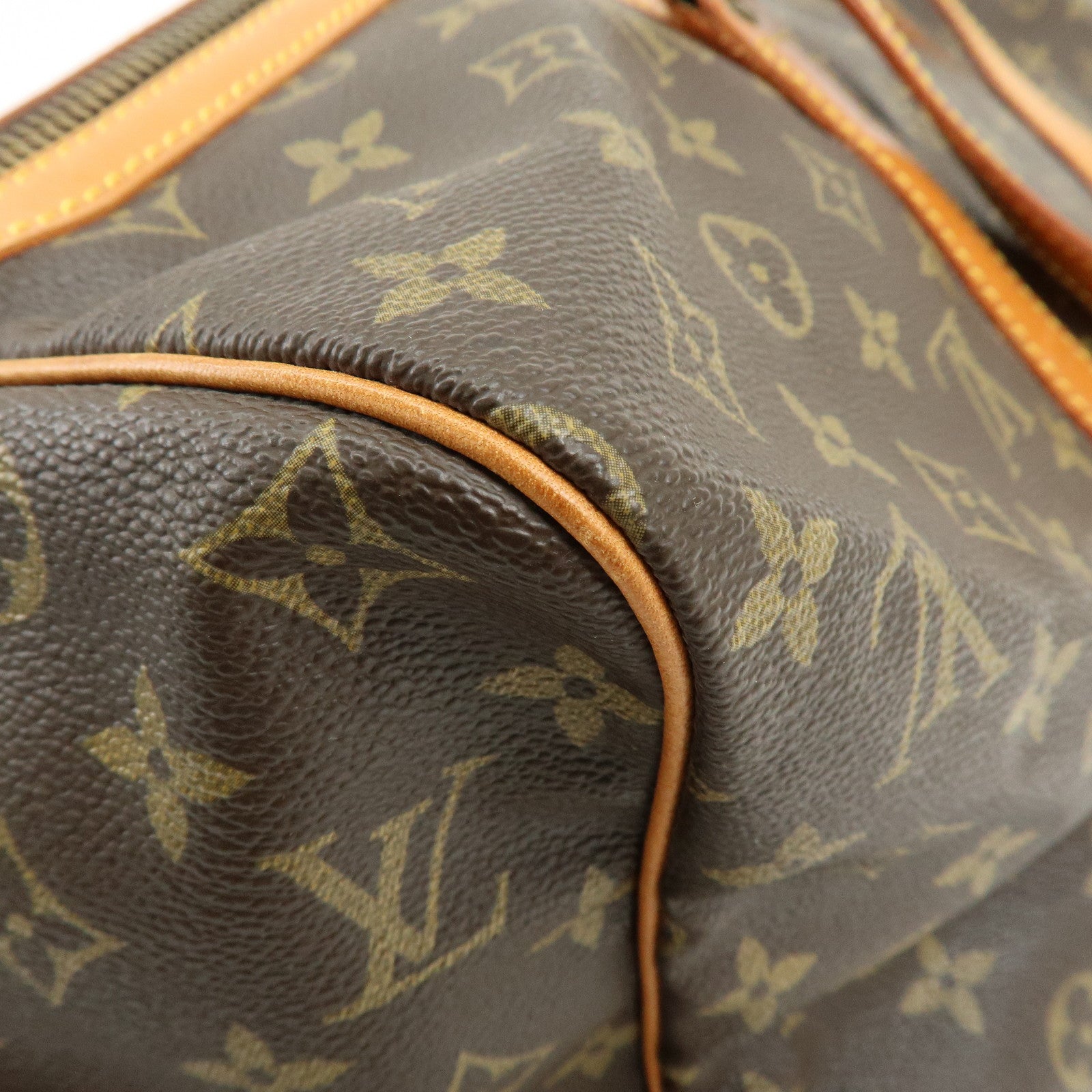 Louis Vuitton Monogram Sac Souple 45 Boston Bag Brown M41624